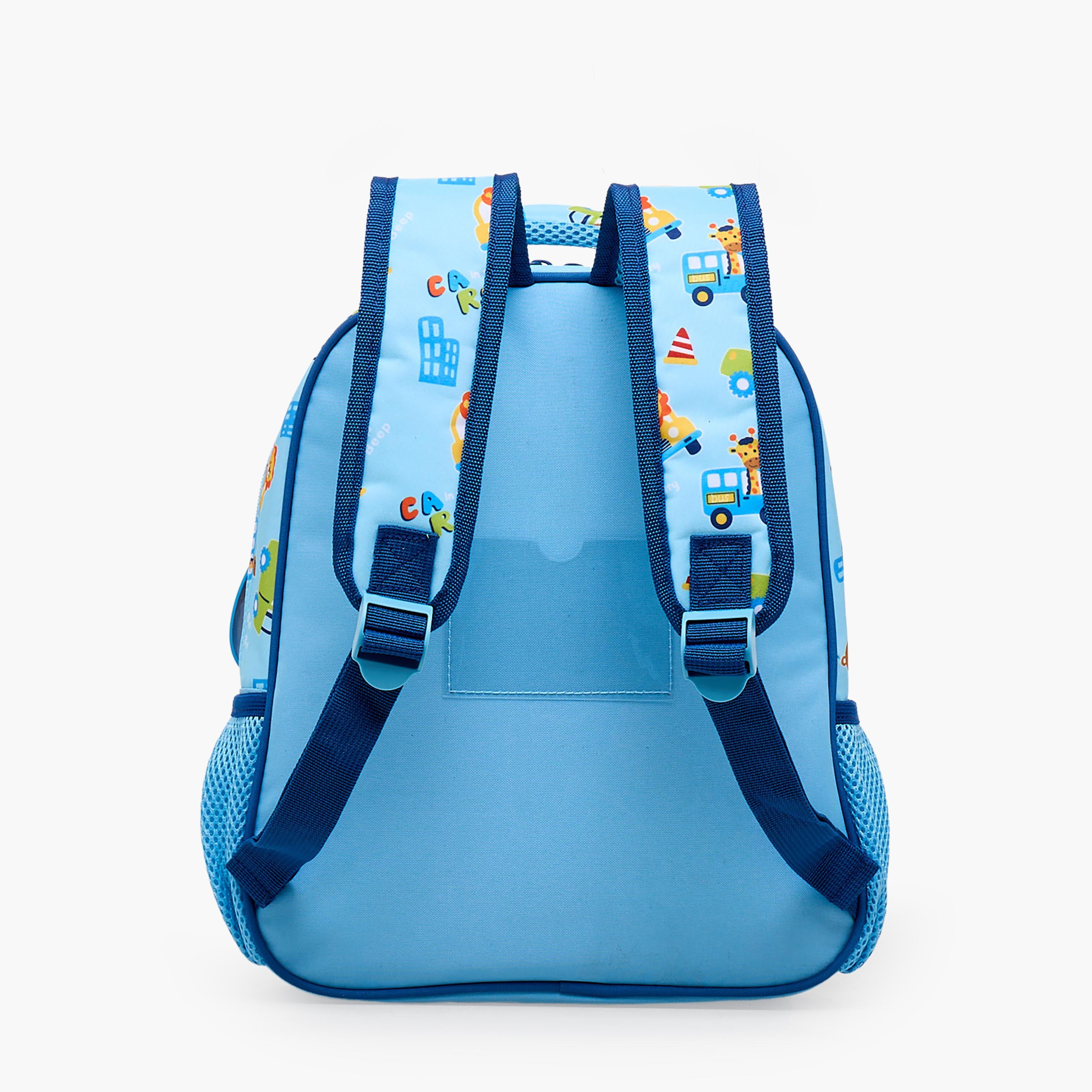 MustTeam Printed Backpack for Boys 2-5 Years with Adjustable Shoulder Straps - 12 inches-school-bagsandbackpacks-backpacks-image-9