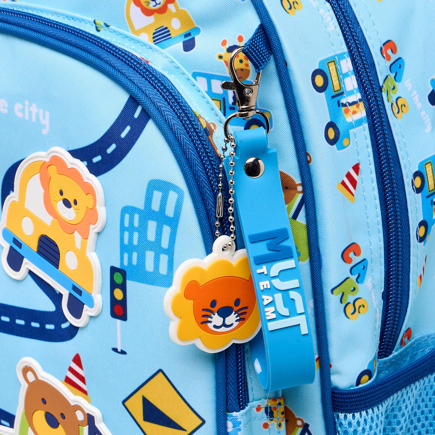 MustTeam City Print Trolley Backpack for Boys 2-5 Years with Retractable Handle - 12 inches-school-bagsandbackpacks-trolleybags-image-5