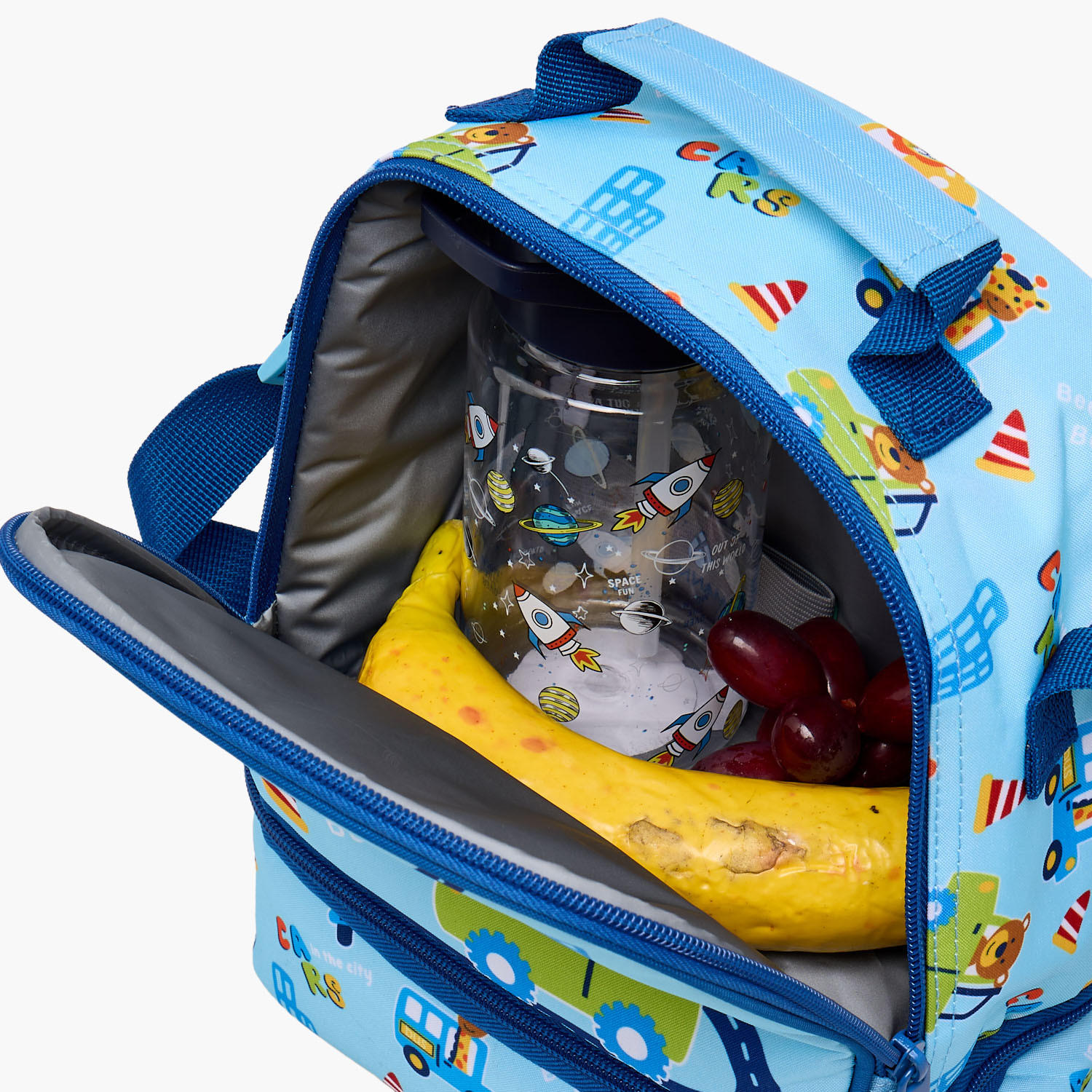 MustTeam Printed Lunch Bag for Boys 5-8 Years with Insulation-school-lunchessentials-lunchbags-image-5