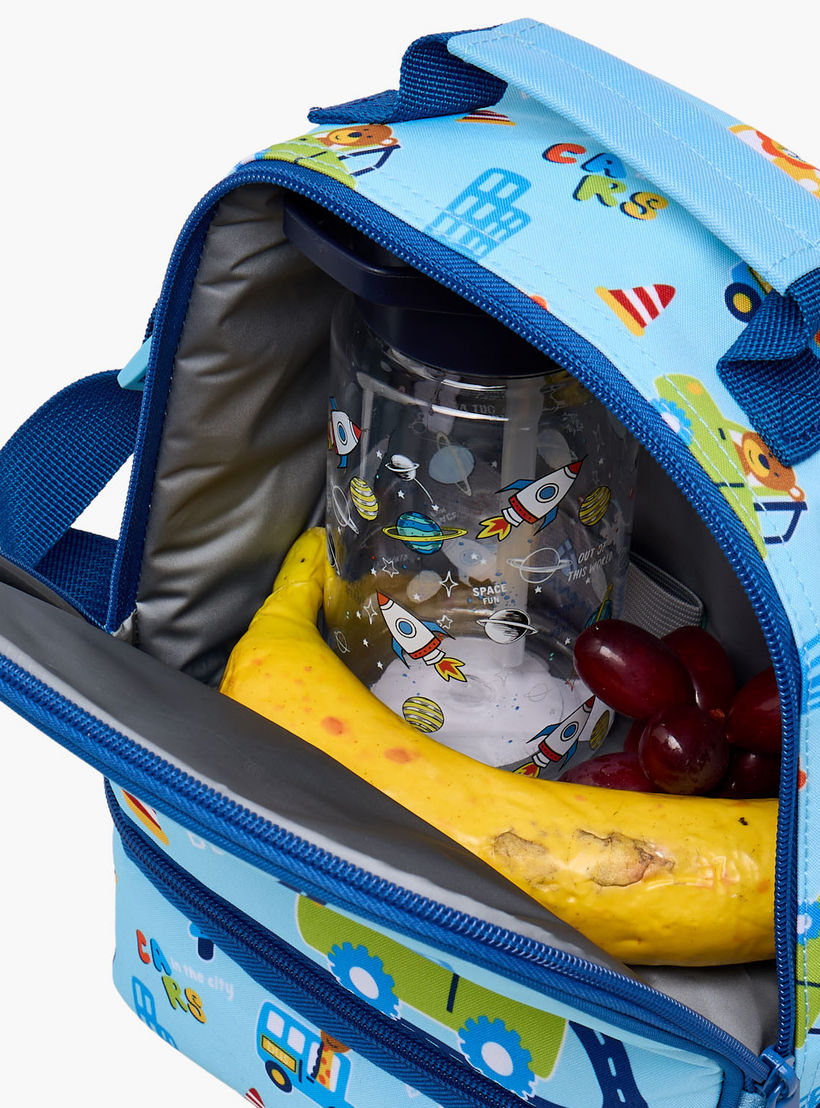 MustTeam Printed Lunch Bag for Boys 5-8 Years with Insulation-school-lunchessentials-lunchbags-image-5
