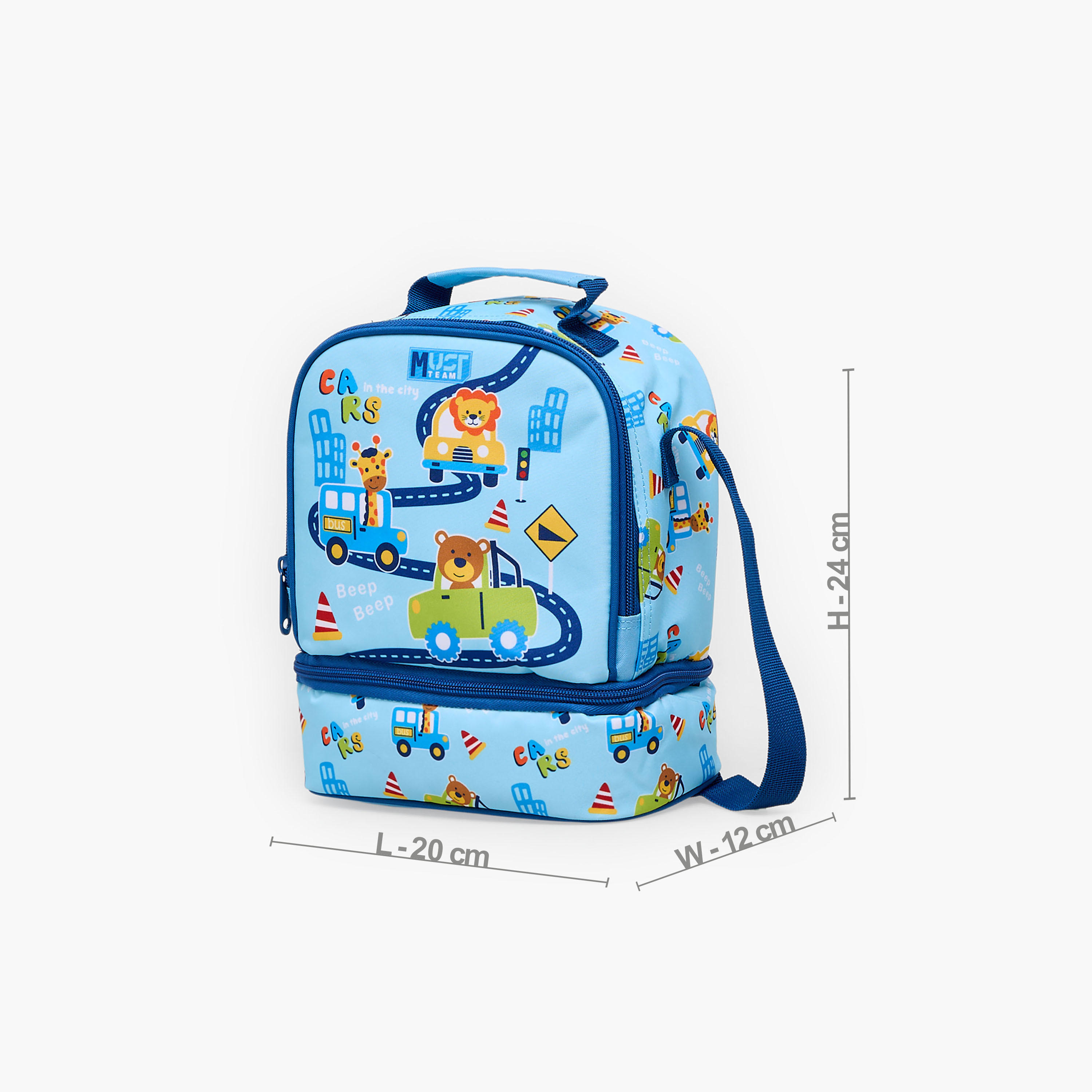 MustTeam Printed Lunch Bag for Boys 5-8 Years with Insulation-school-lunchessentials-lunchbags-image-7