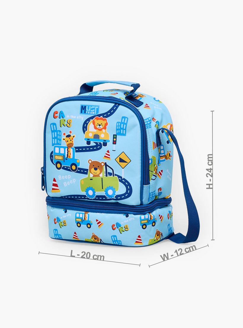 MustTeam Printed Lunch Bag for Boys 5-8 Years with Insulation-school-lunchessentials-lunchbags-image-7