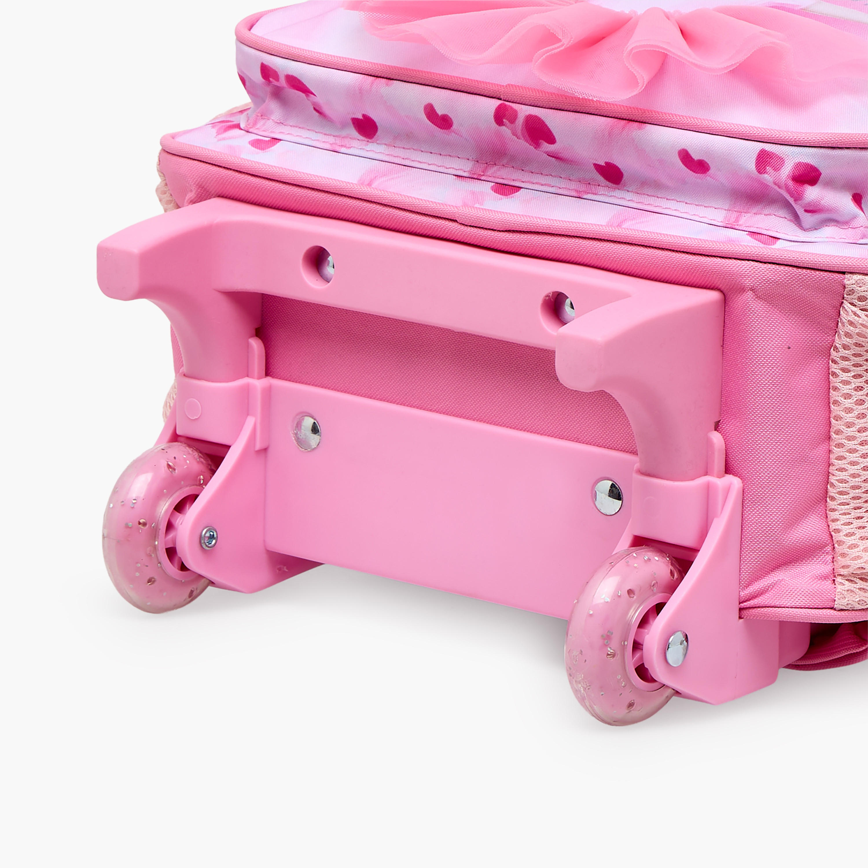 شنطة ترولي بطبعة باليرينا للبنات من 2 - 5 سنوات مع مقبض قابل للسحب من ماست تيم - 12 بوصة-school-bagsandbackpacks-trolleybags-image-4