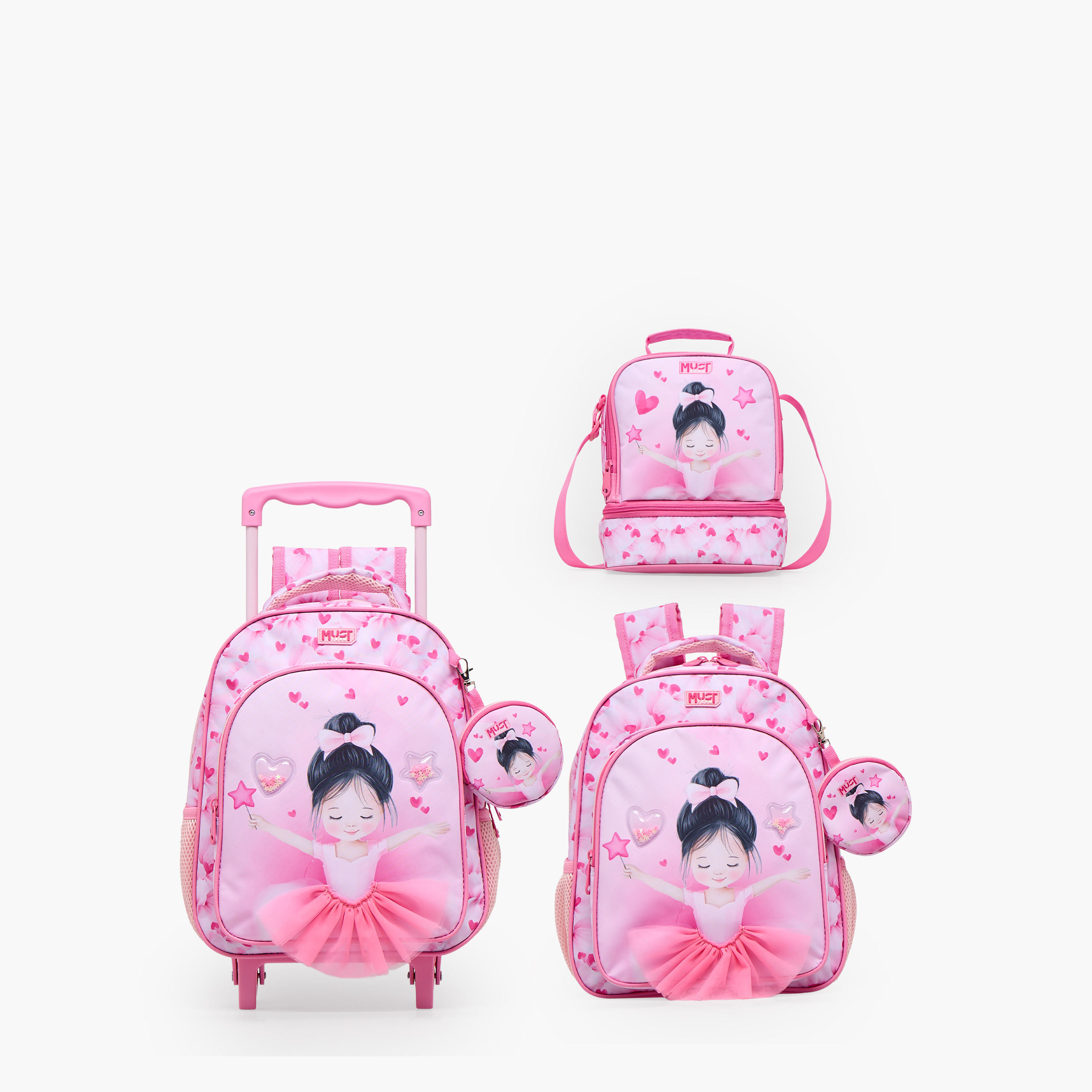 MustTeam Ballerina Print Lunch Bag for Girls 5-8 Years with Adjustable Strap-school-lunchessentials-lunchbags-image-8