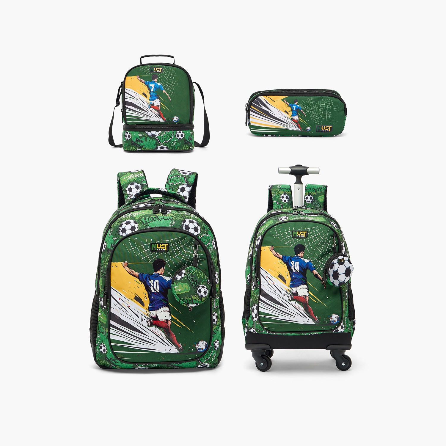 MustTeam Football Print Lunch Bag for Boys 5-8 Years with Adjustable Strap-school-lunchessentials-lunchbags-image-10