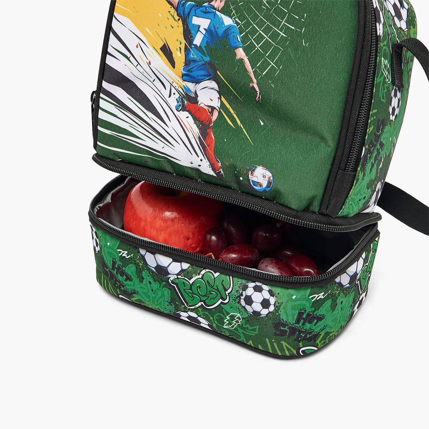 MustTeam Football Print Lunch Bag for Boys 5-8 Years with Adjustable Strap-school-lunchessentials-lunchbags-image-5