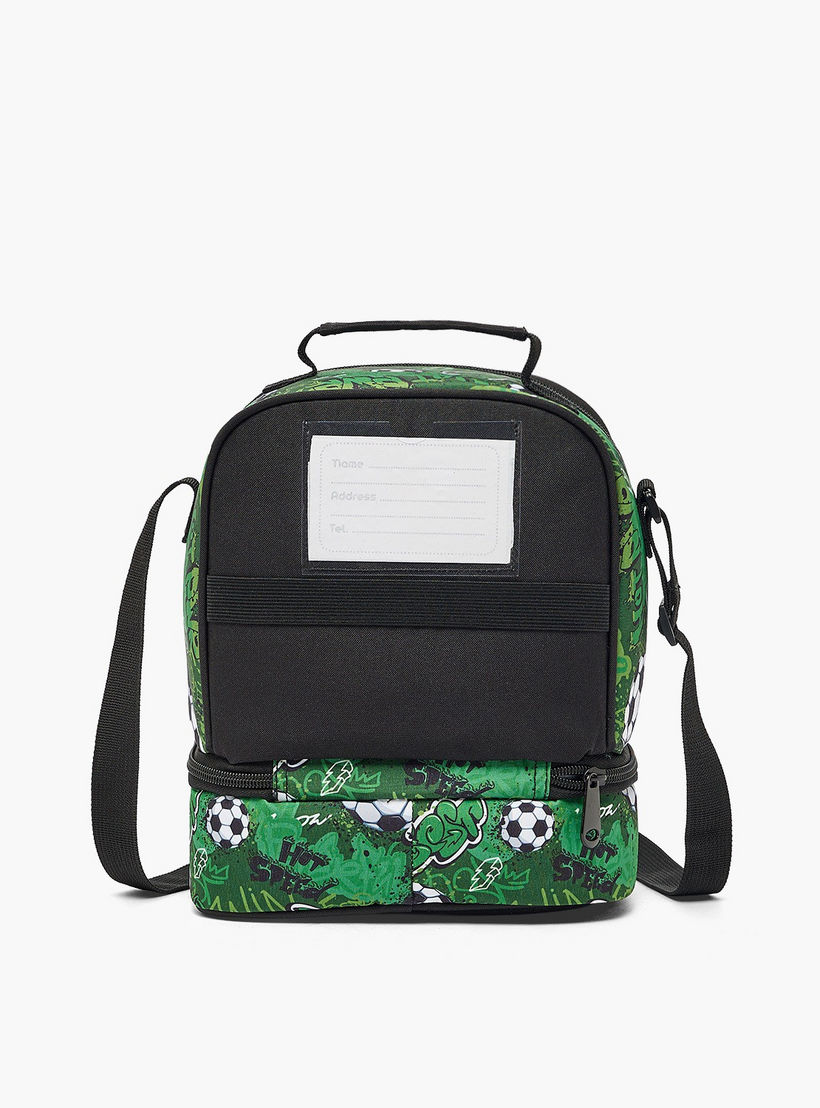 MustTeam Football Print Lunch Bag for Boys 5-8 Years with Adjustable Strap-school-lunchessentials-lunchbags-image-9