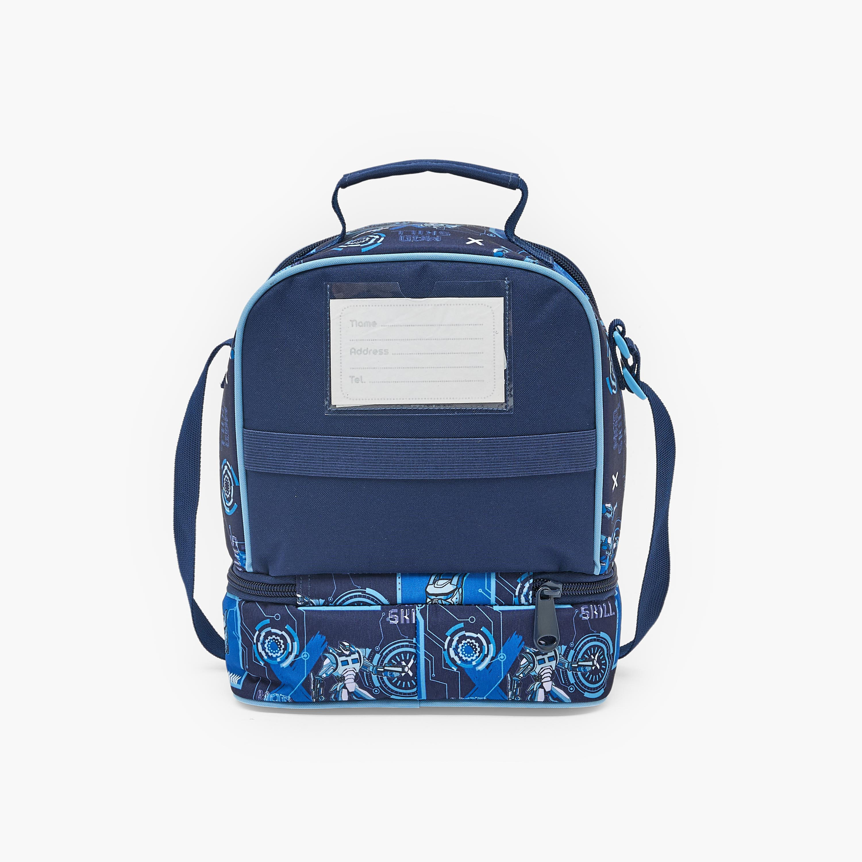 MustTeam Robot Print Lunch Bag for Boys 5-8 Years with Adjustable Strap-school-lunchessentials-lunchbags-image-8