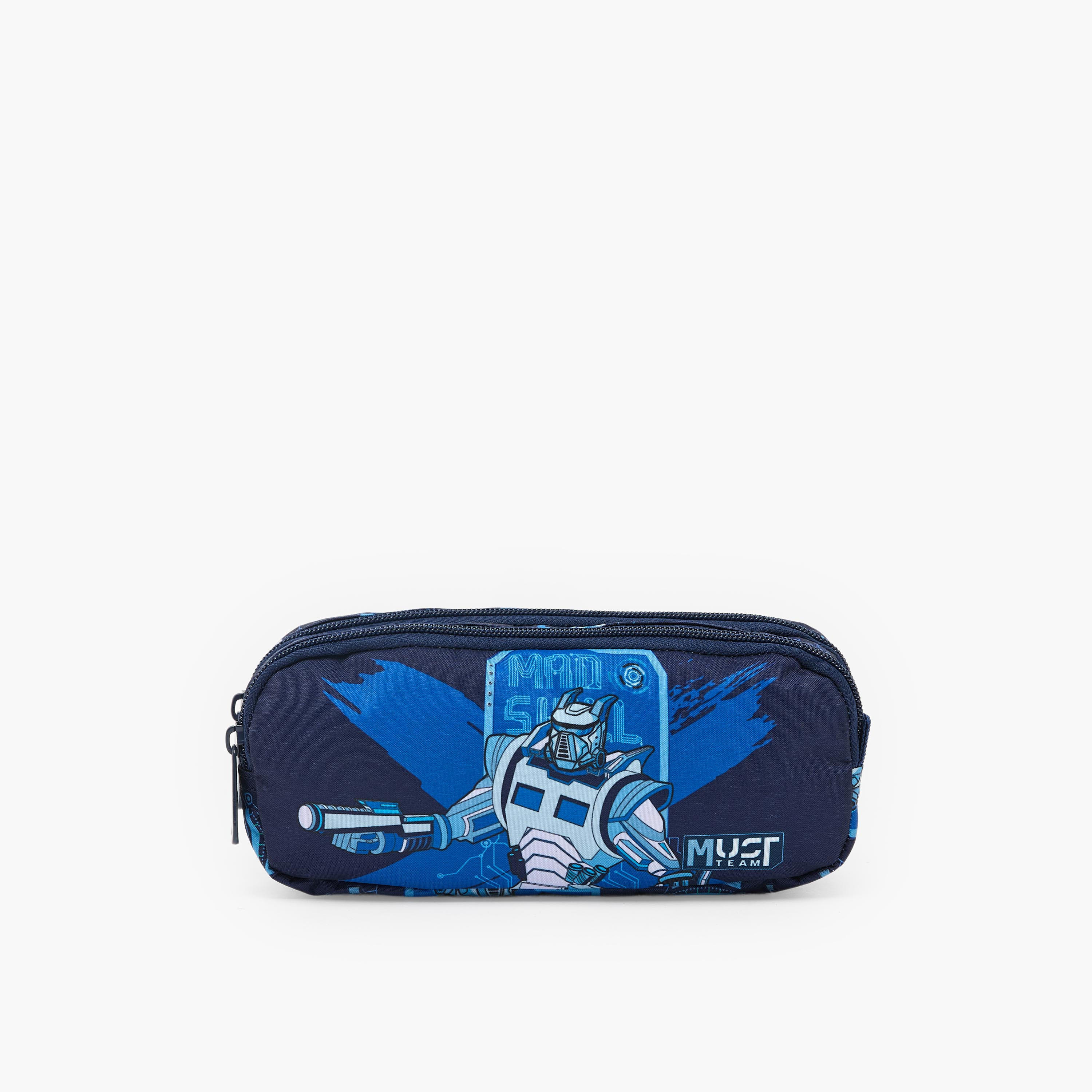 مقلمة بقسمين وطبعات من ماست تيم-school-stationery-pencilcases-image-1