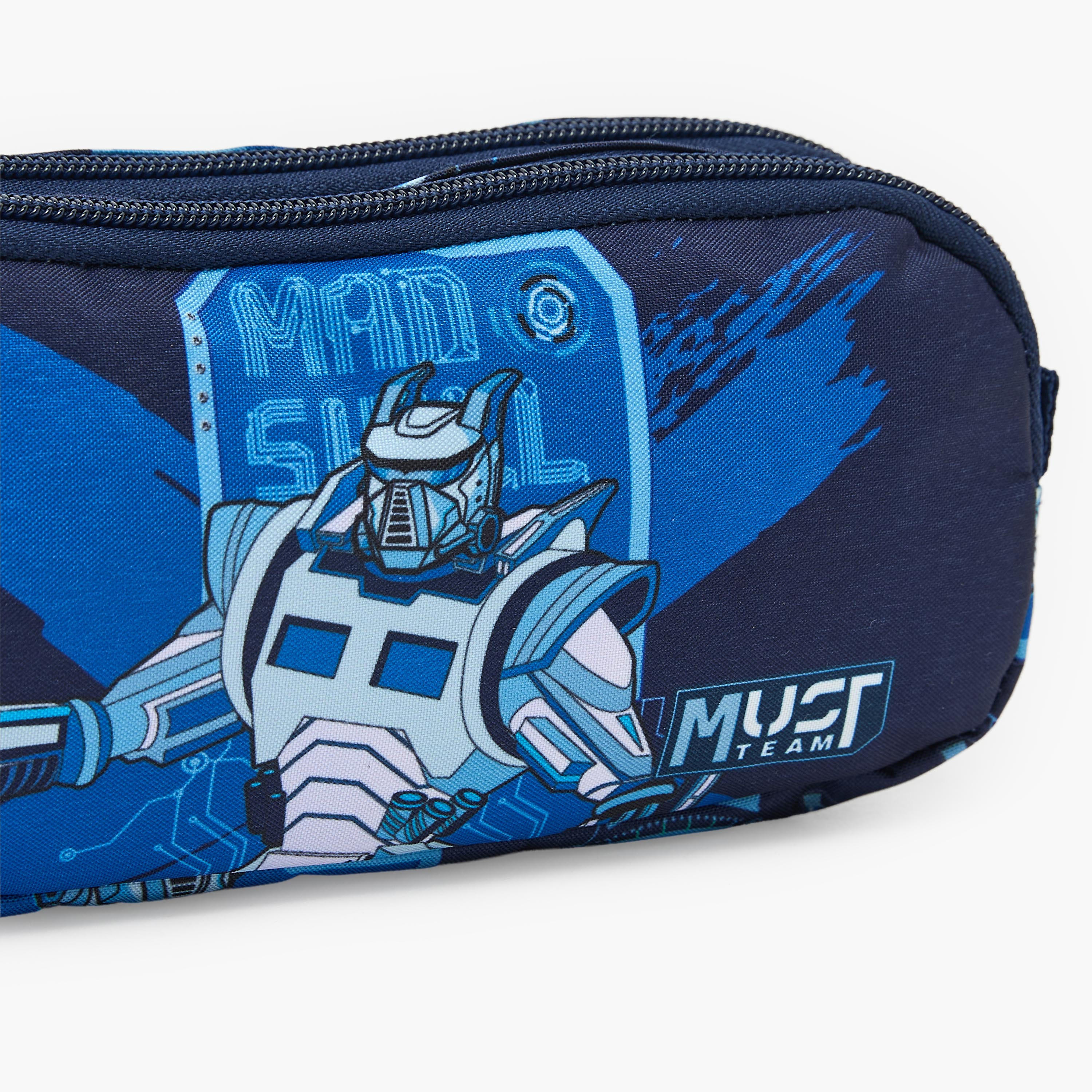 مقلمة بقسمين وطبعات من ماست تيم-school-stationery-pencilcases-image-6