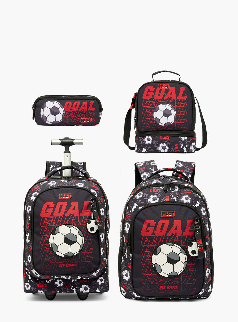 MustTeam Football Print Lunch Bag for Boys 5-8 Years with Shoulder Strap-school-lunchessentials-lunchbags-image-11