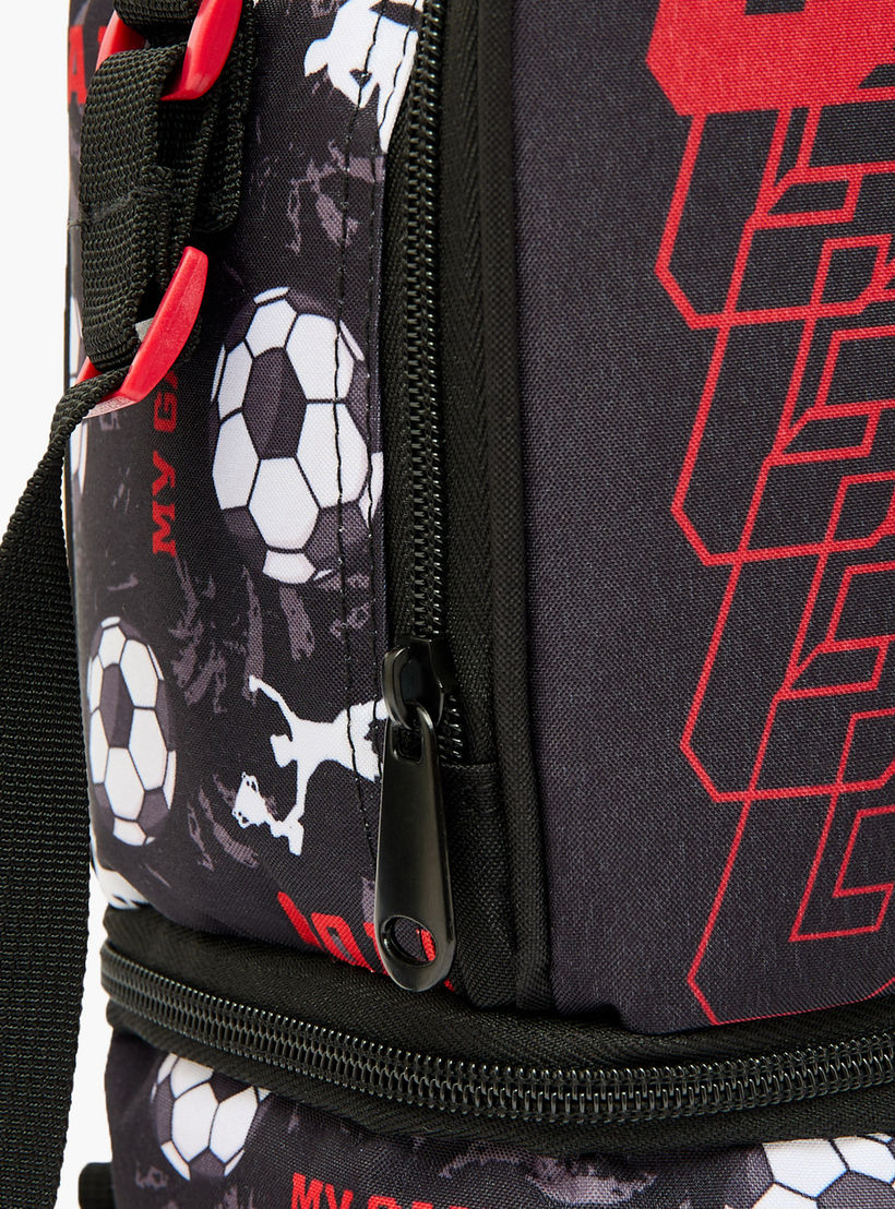 MustTeam Football Print Lunch Bag for Boys 5-8 Years with Shoulder Strap-school-lunchessentials-lunchbags-image-3