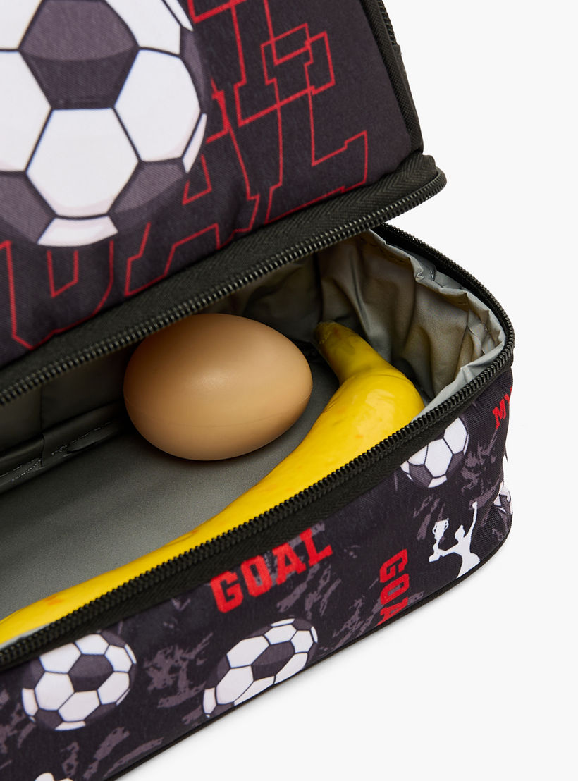 MustTeam Football Print Lunch Bag for Boys 5-8 Years with Shoulder Strap-school-lunchessentials-lunchbags-image-7