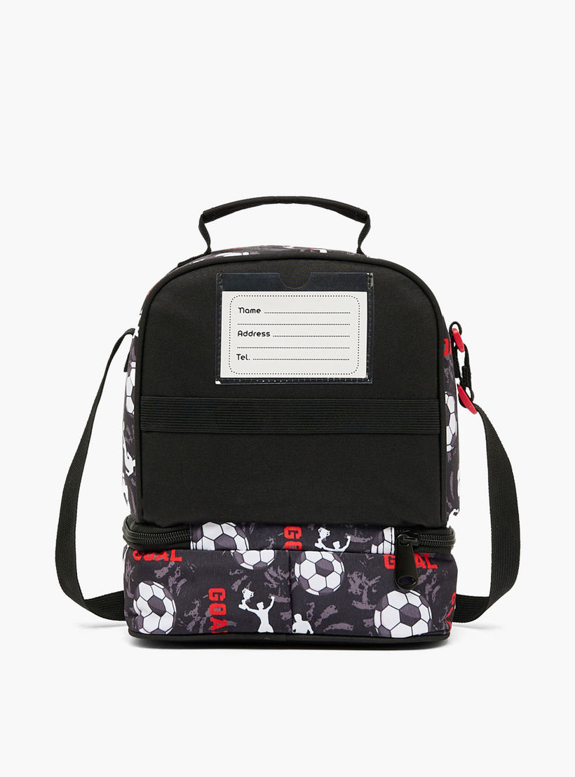 MustTeam Football Print Lunch Bag for Boys 5-8 Years with Shoulder Strap-school-lunchessentials-lunchbags-image-9