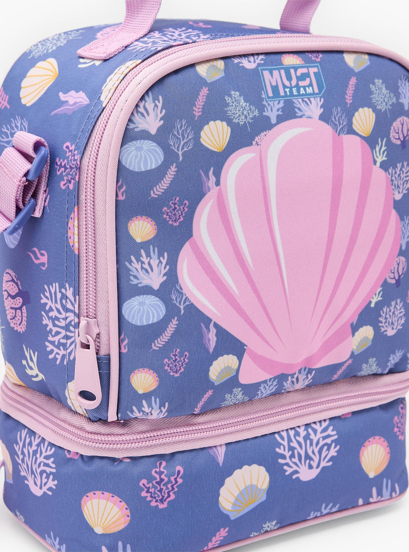 شنطة غداء بحزام قابل للفصل وبطبعات للبنات من سن 5-8 سنوات من ماست تيم-school-lunchessentials-lunchbags-image-3