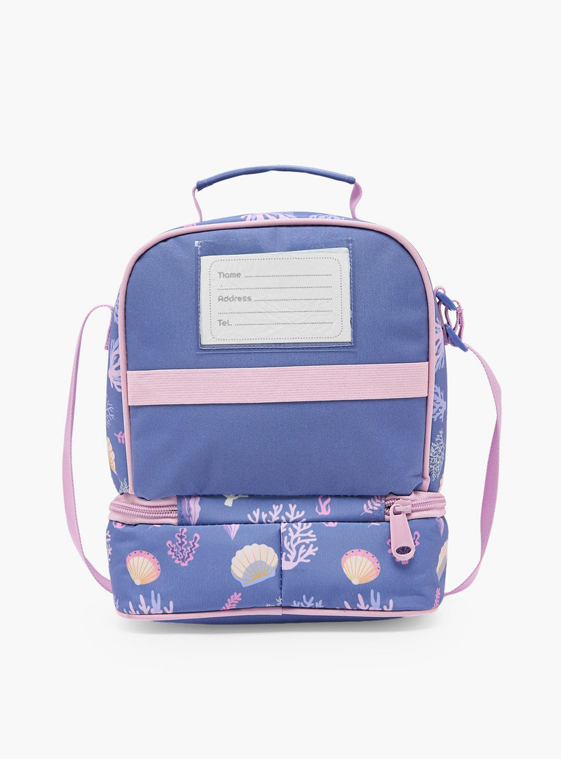شنطة غداء بحزام قابل للفصل وبطبعات للبنات من سن 5-8 سنوات من ماست تيم-school-lunchessentials-lunchbags-image-8