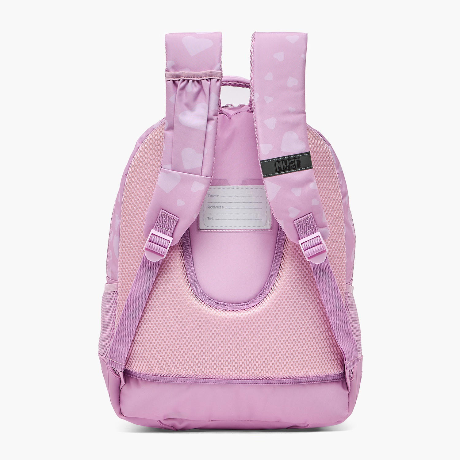 شنطة ظهر بطبعة قلب للبنات من 5-8 سنوات مع أحزمة كتف مبطنة من ماست تيم - 17 بوصة-school-bagsandbackpacks-backpacks-image-10