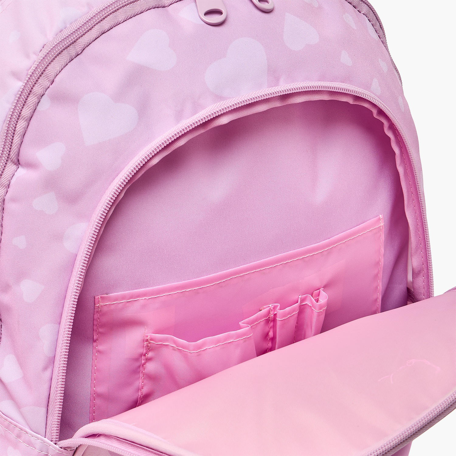 شنطة ظهر بطبعة قلب للبنات من 5-8 سنوات مع أحزمة كتف مبطنة من ماست تيم - 17 بوصة-school-bagsandbackpacks-backpacks-image-6