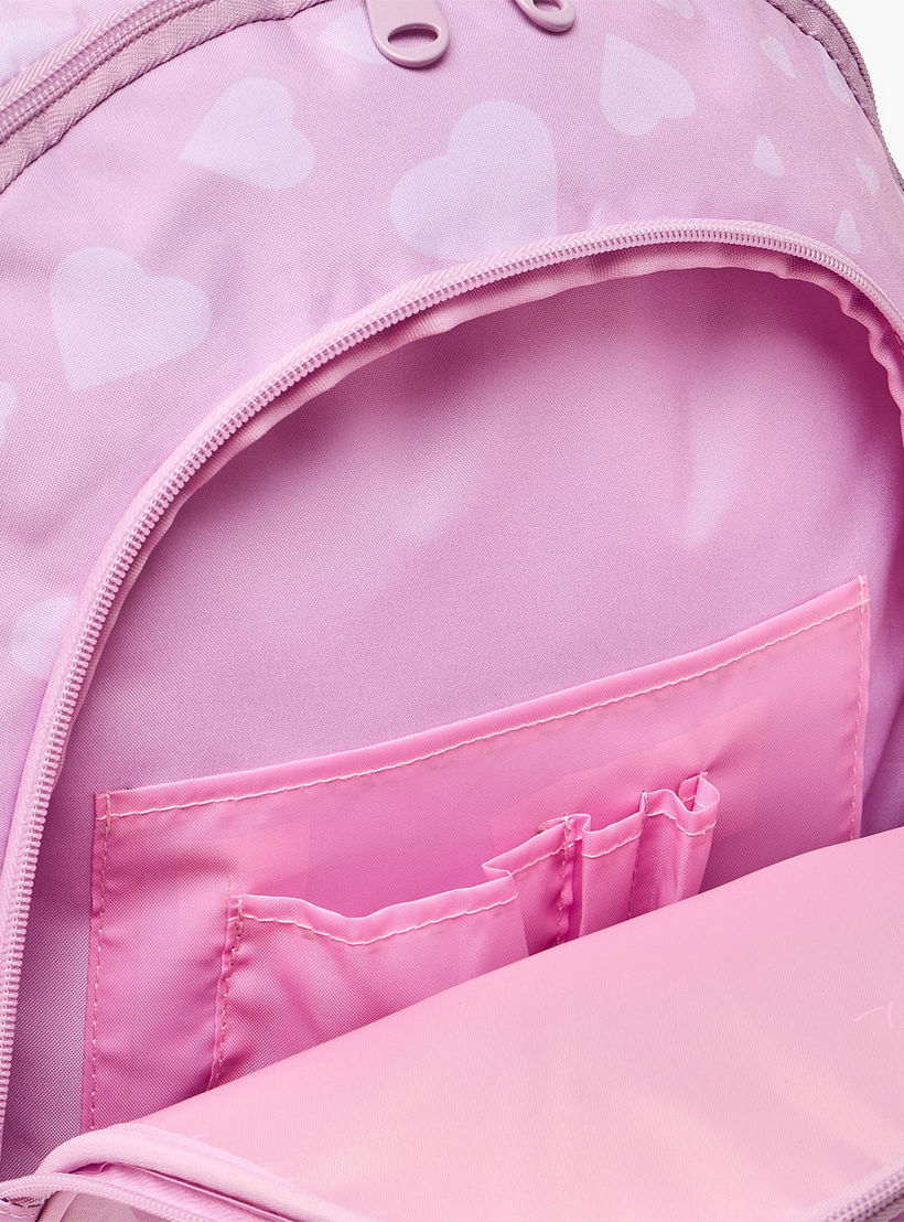 شنطة ظهر بطبعة قلب للبنات من 5-8 سنوات مع أحزمة كتف مبطنة من ماست تيم - 17 بوصة-school-bagsandbackpacks-backpacks-image-6