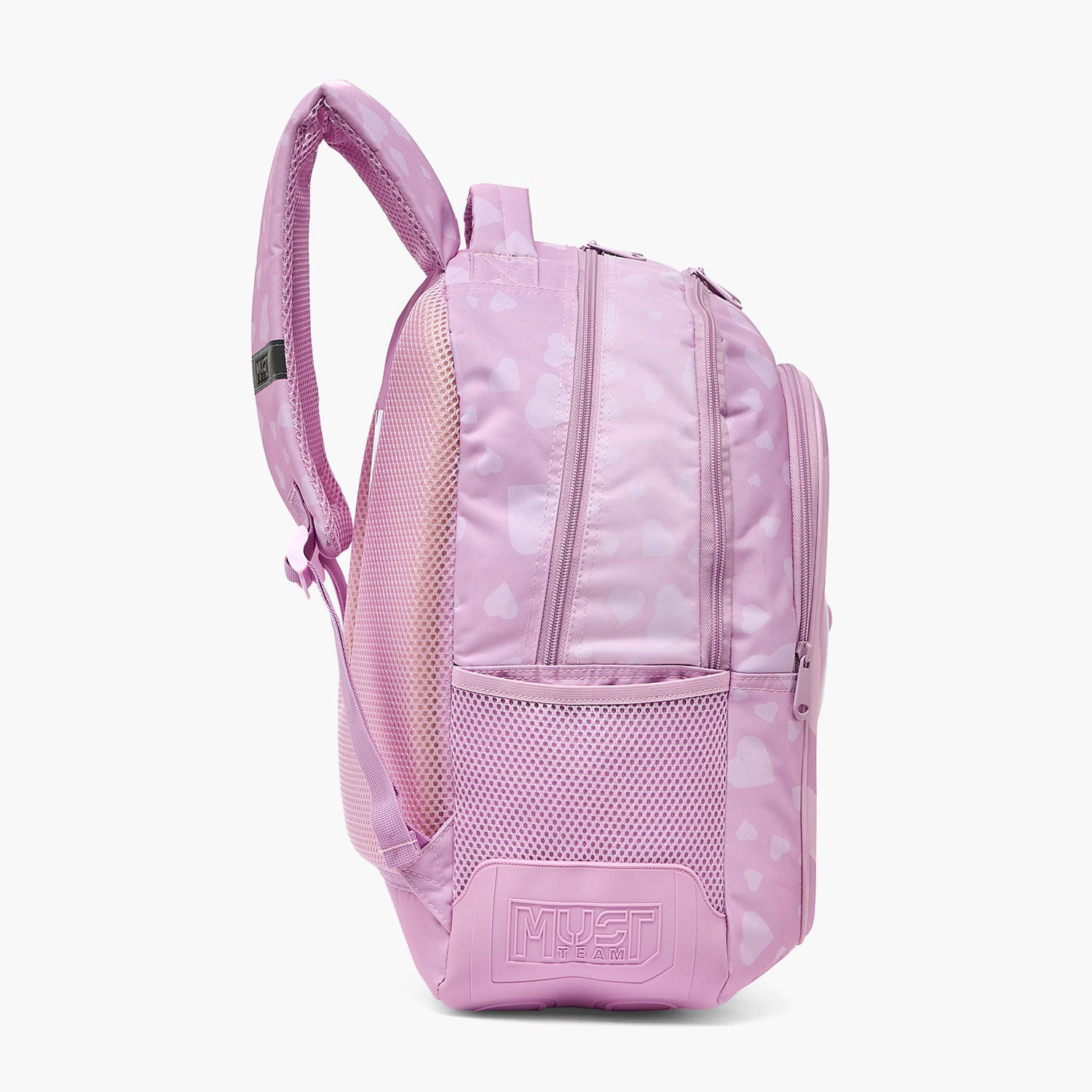 شنطة ظهر بطبعة قلب للبنات من 5-8 سنوات مع أحزمة كتف مبطنة من ماست تيم - 17 بوصة-school-bagsandbackpacks-backpacks-image-9