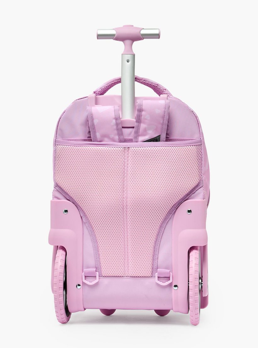 MustTeam Heart Print Trolley Backpack for Girls 8-13 Years with Retractable Handle - 17 inches-school-bagsandbackpacks-trolleybags-image-11