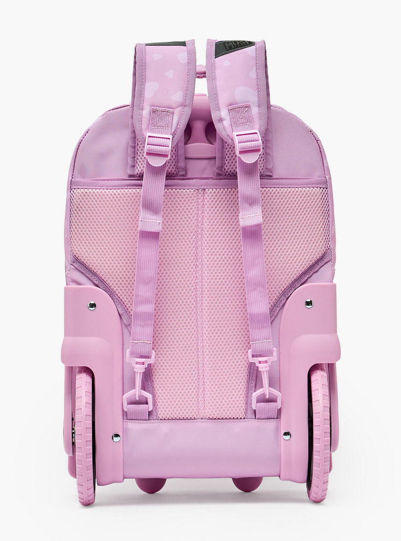 MustTeam Heart Print Trolley Backpack for Girls 8-13 Years with Retractable Handle - 17 inches-school-bagsandbackpacks-trolleybags-image-12