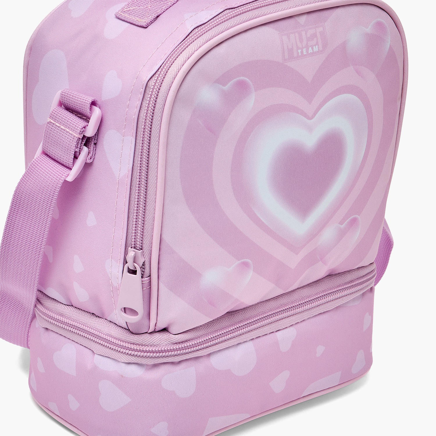شنطة غداء بطبعات قلب وحزام قابل للتعديل للبنات من 5-8 سنوات من ماست تيم-school-lunchessentials-lunchbags-image-3