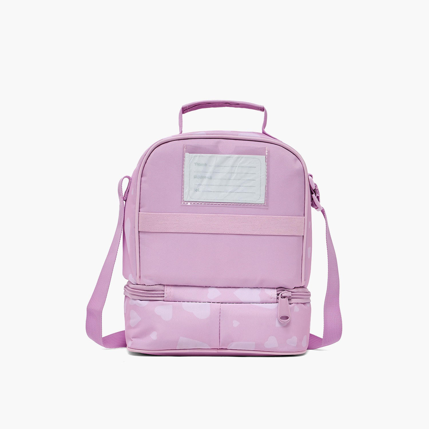 شنطة غداء بطبعات قلب وحزام قابل للتعديل للبنات من 5-8 سنوات من ماست تيم-school-lunchessentials-lunchbags-image-8