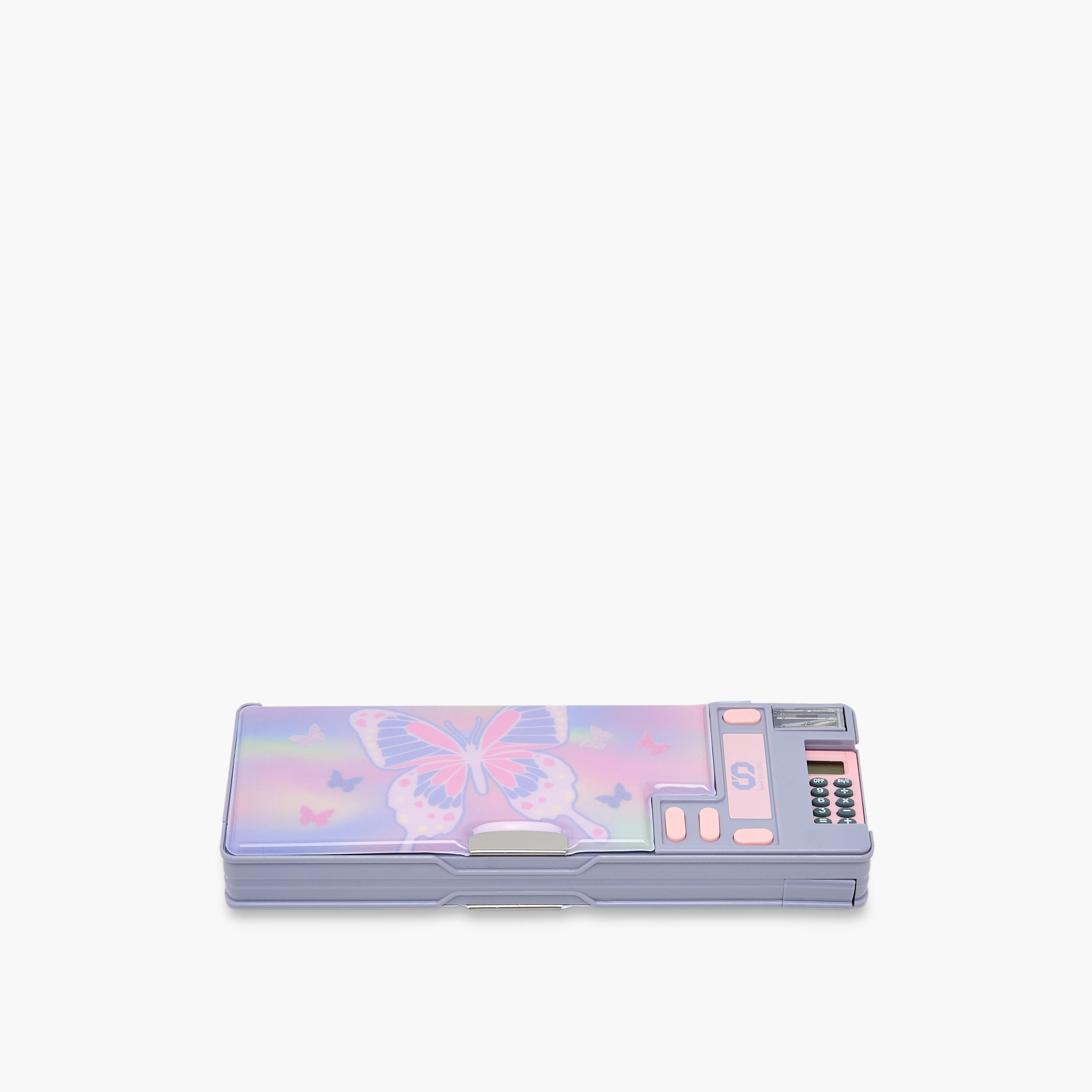 SAMI STUDIO Butterfly Print Pencil Case with Snap Closure-school-stationery-pencilcases-image-1