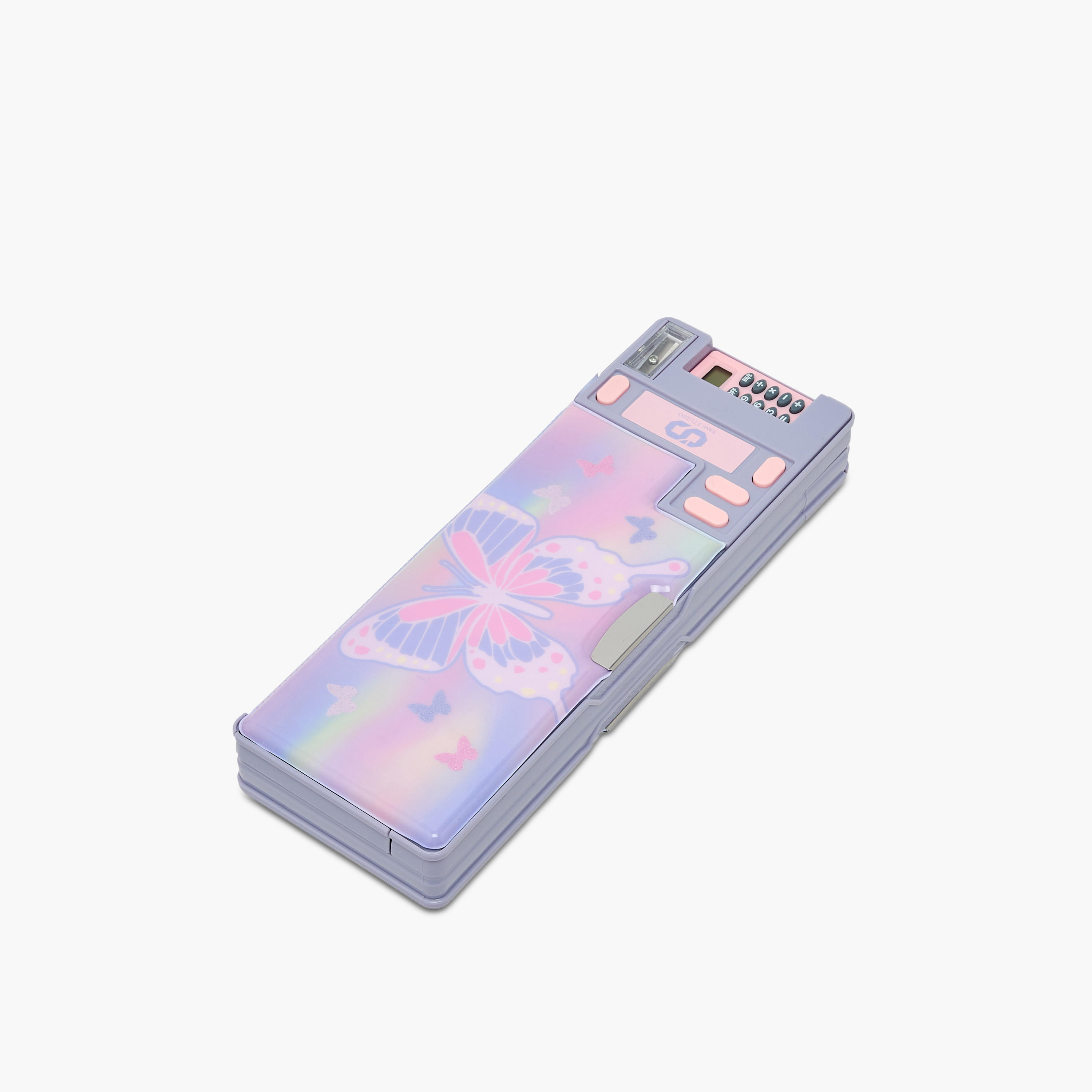 SAMI STUDIO Butterfly Print Pencil Case with Snap Closure-school-stationery-pencilcases-image-2