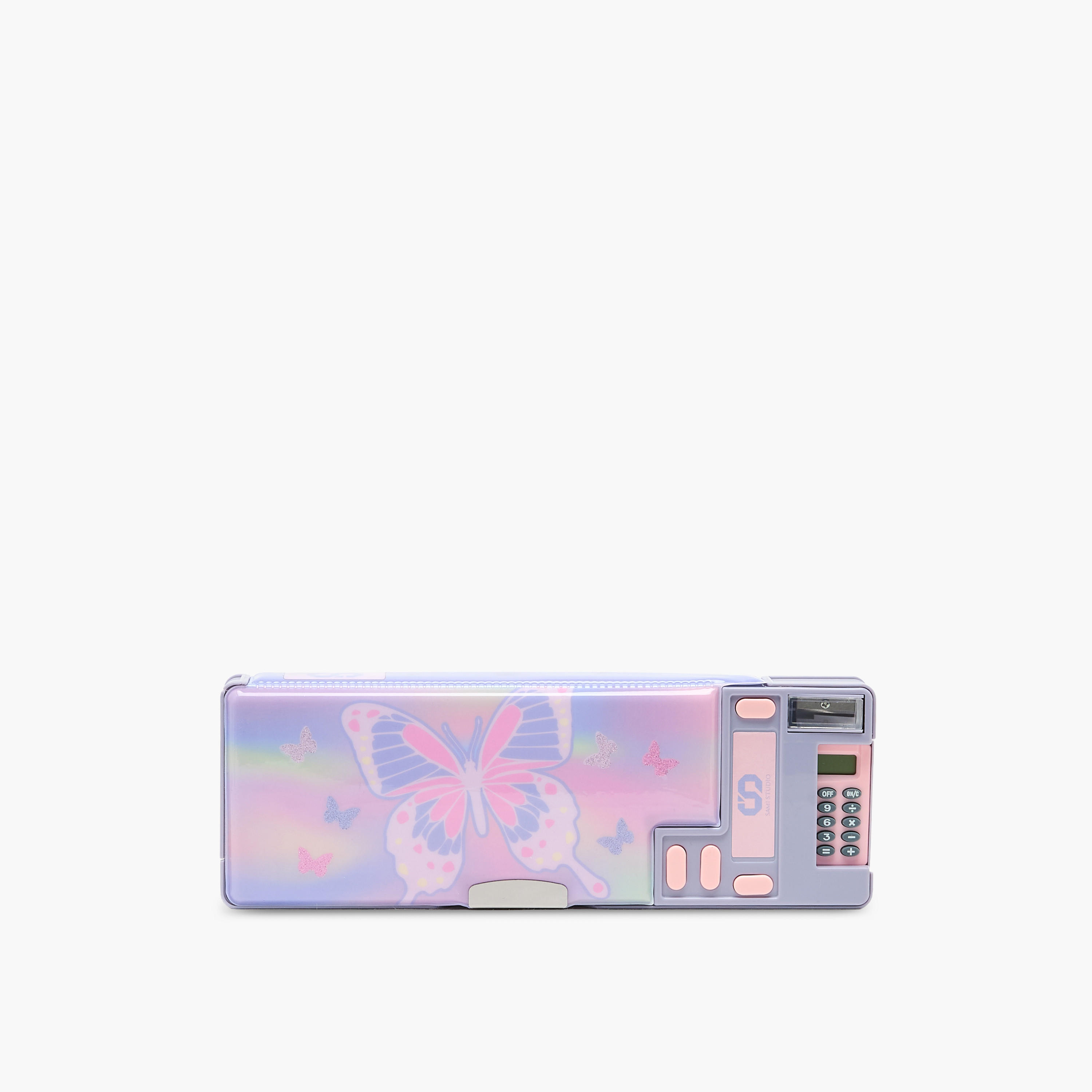 SAMI STUDIO Butterfly Print Pencil Case with Snap Closure-school-stationery-pencilcases-image-3