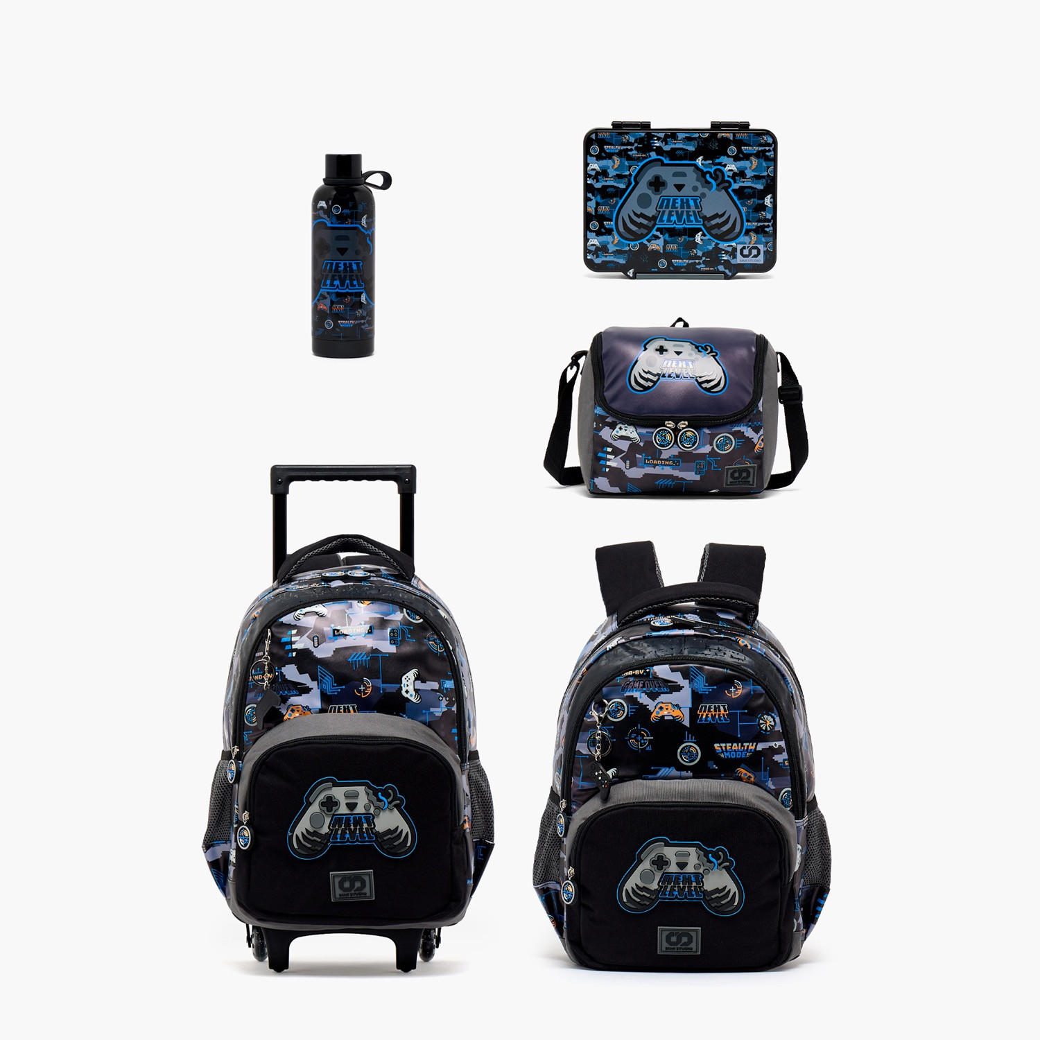 صندوق غداء بطبعات جيمر وغطاء بقفل إغلاق للأولاد من سامي ستوديو-school-lunchessentials-lunchboxes-image-11