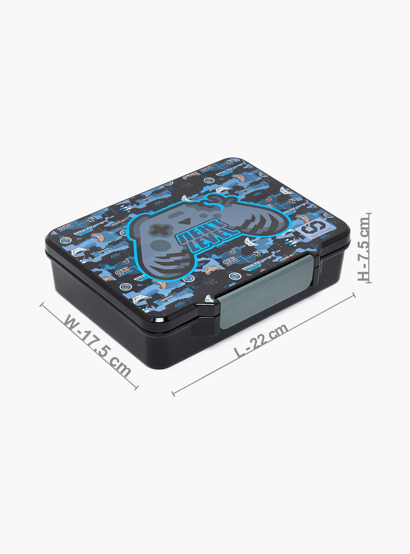 صندوق غداء بطبعات جيمر وغطاء بقفل إغلاق للأولاد من سامي ستوديو-school-lunchessentials-lunchboxes-image-9