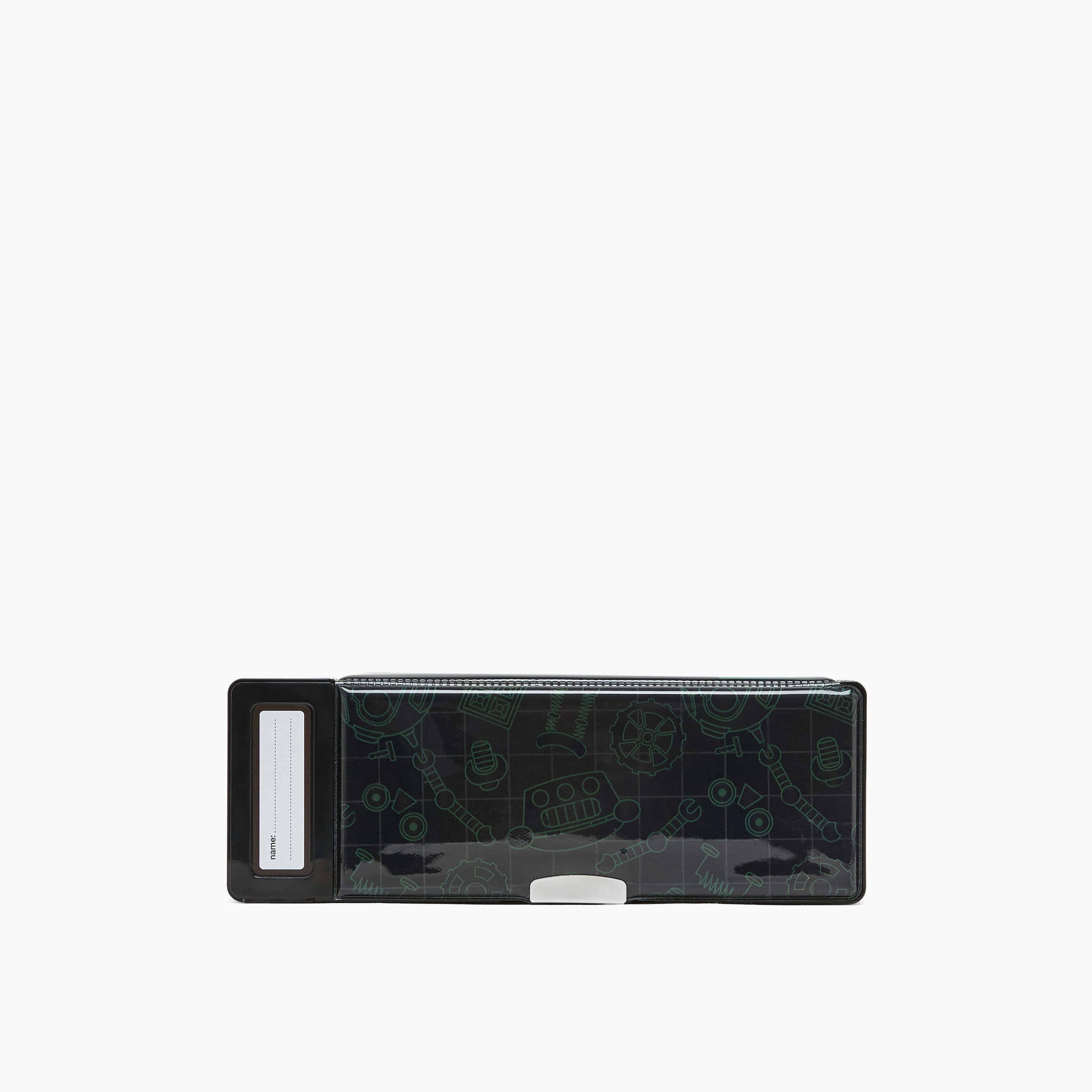 SAMI STUDIO Robot Print Pencil Case with Snap Closure-school-stationery-pencilcases-image-4
