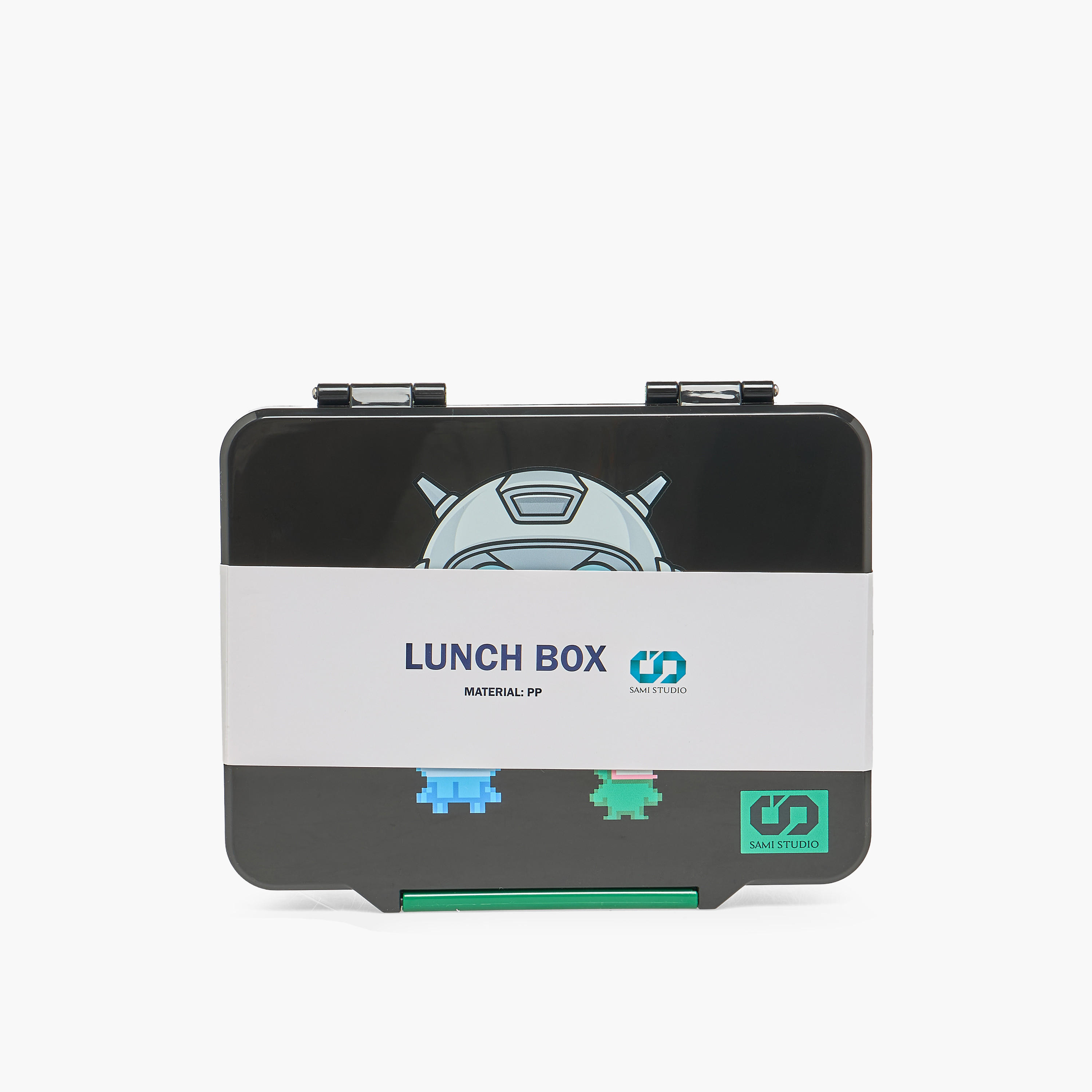 SAMI STUDIO Robot Print Lunch Box for Boys with Cutlery - 1.3 L-school-lunchessentials-lunchboxes-image-11
