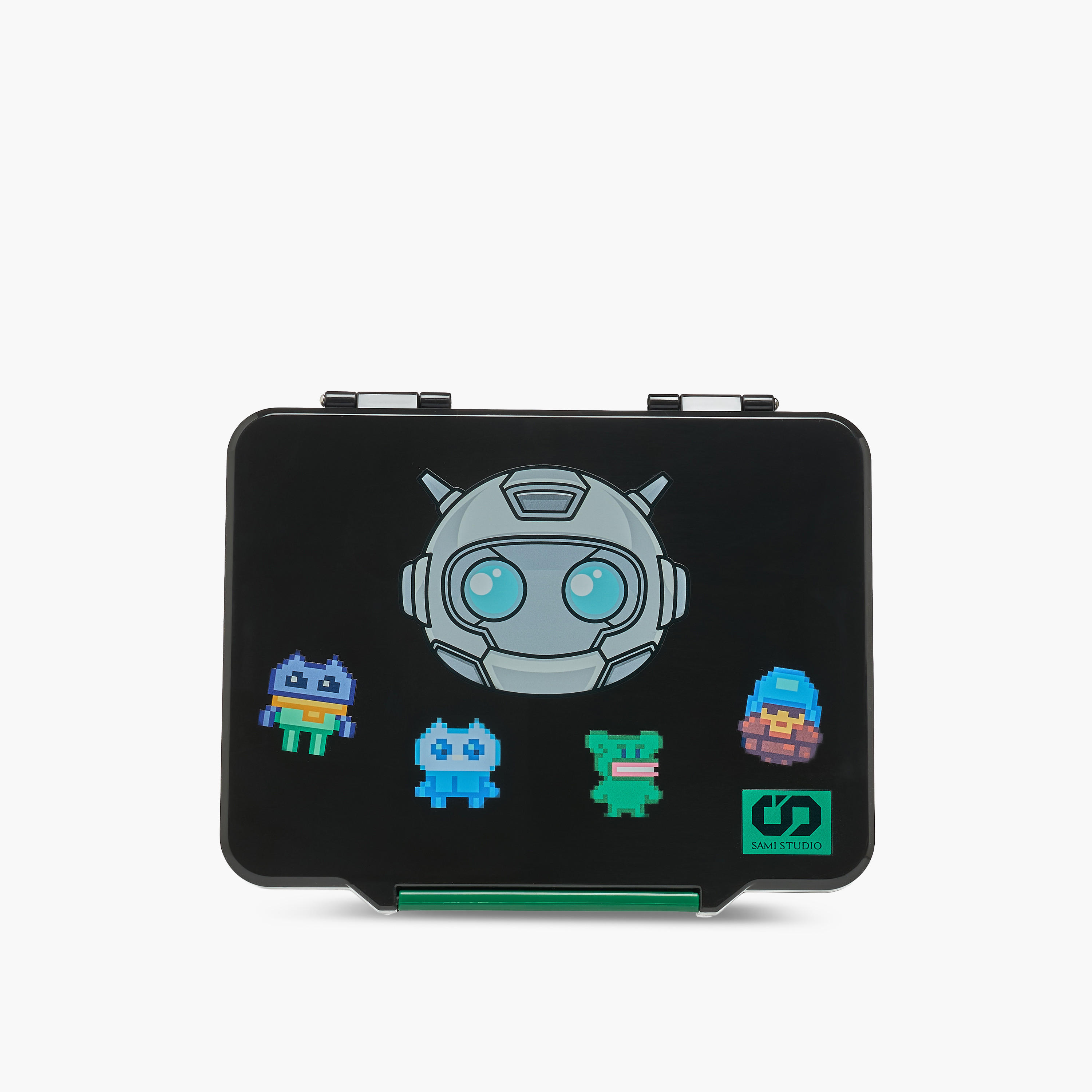 SAMI STUDIO Robot Print Lunch Box for Boys with Cutlery - 1.3 L-school-lunchessentials-lunchboxes-image-3