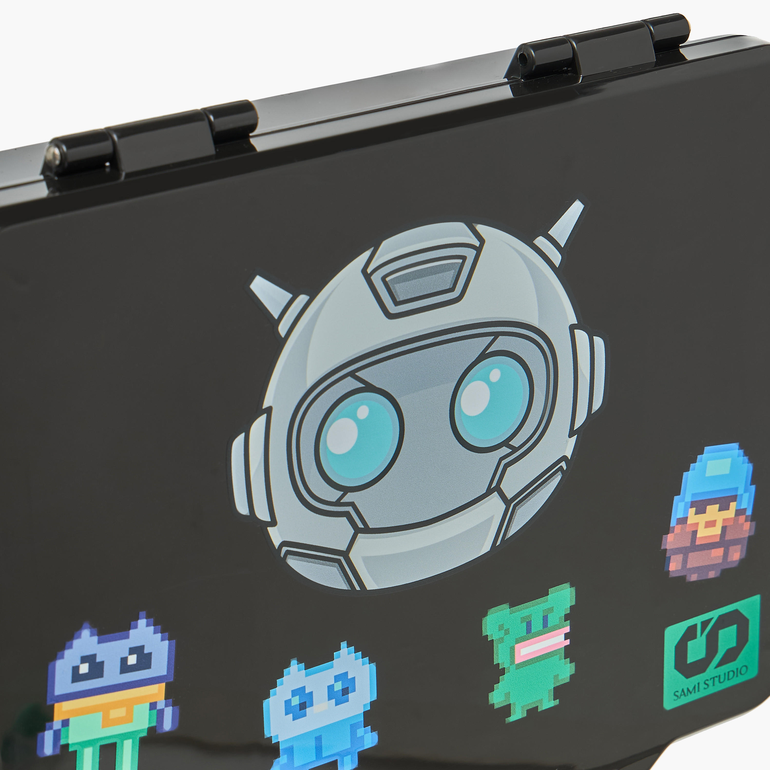 SAMI STUDIO Robot Print Lunch Box for Boys with Cutlery - 1.3 L-school-lunchessentials-lunchboxes-image-4