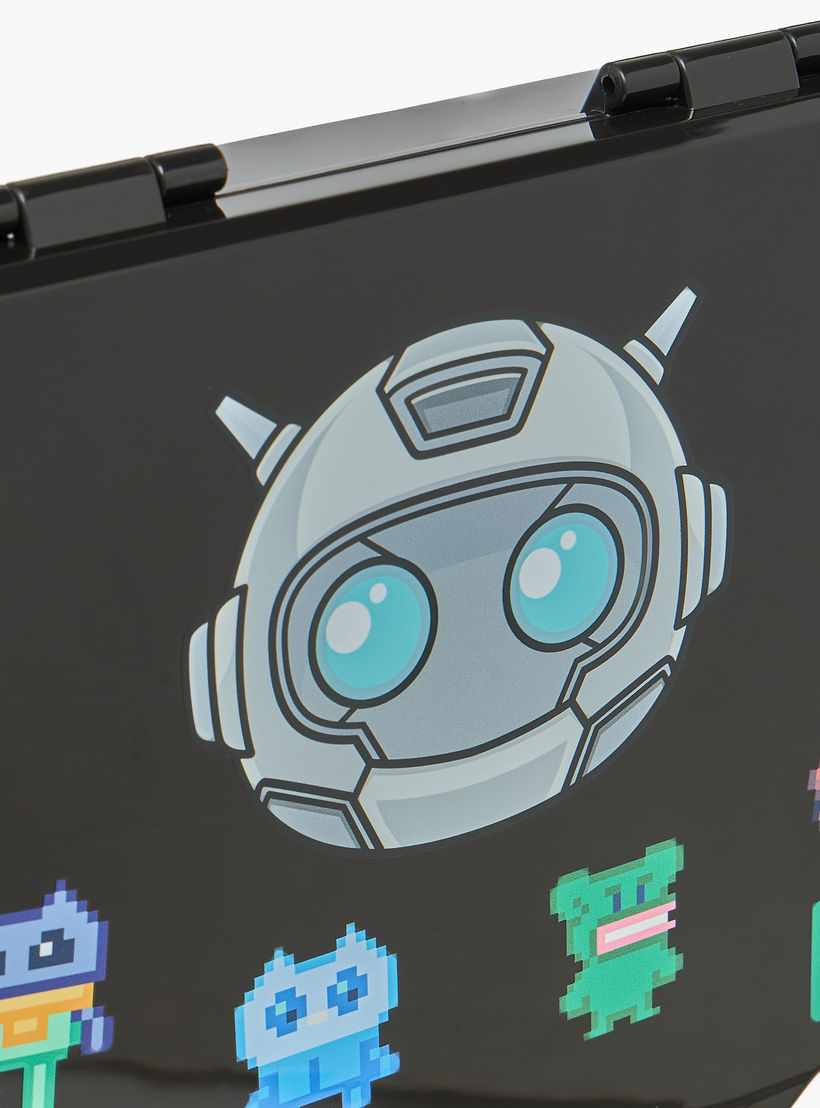 SAMI STUDIO Robot Print Lunch Box for Boys with Cutlery - 1.3 L-school-lunchessentials-lunchboxes-image-4