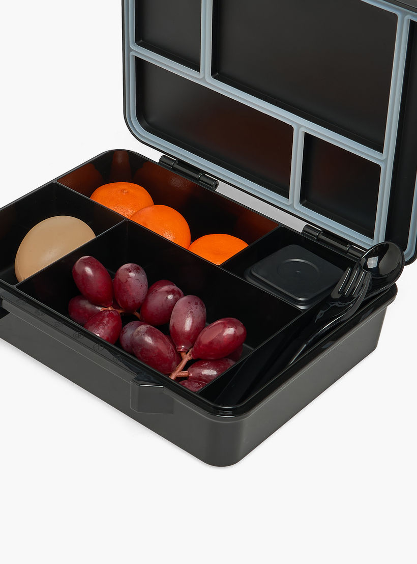 SAMI STUDIO Robot Print Lunch Box for Boys with Cutlery - 1.3 L-school-lunchessentials-lunchboxes-image-9