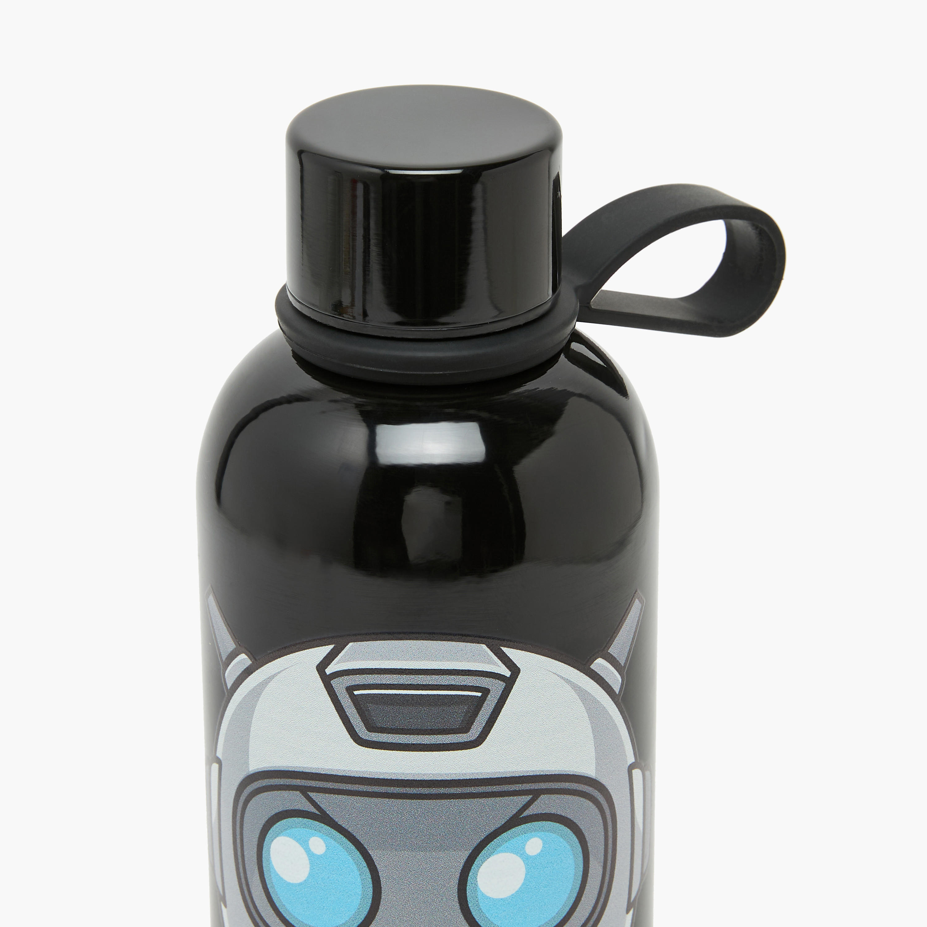 SAMI STUDIO Robot Print Stainless Steel Water Bottle with Loop Handle - 500 ml-school-waterbottles-image-4