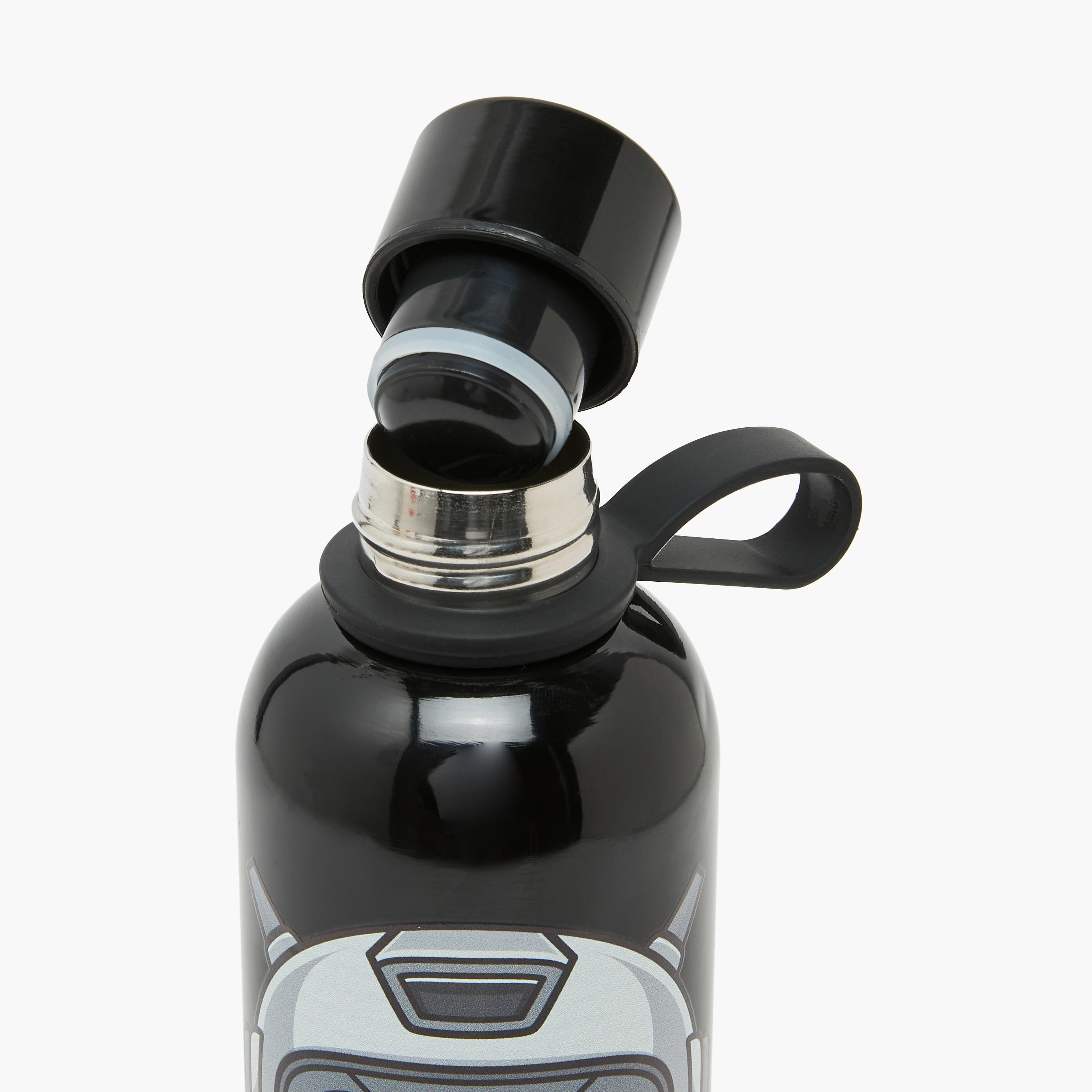 SAMI STUDIO Robot Print Stainless Steel Water Bottle with Loop Handle - 500 ml-school-waterbottles-image-6
