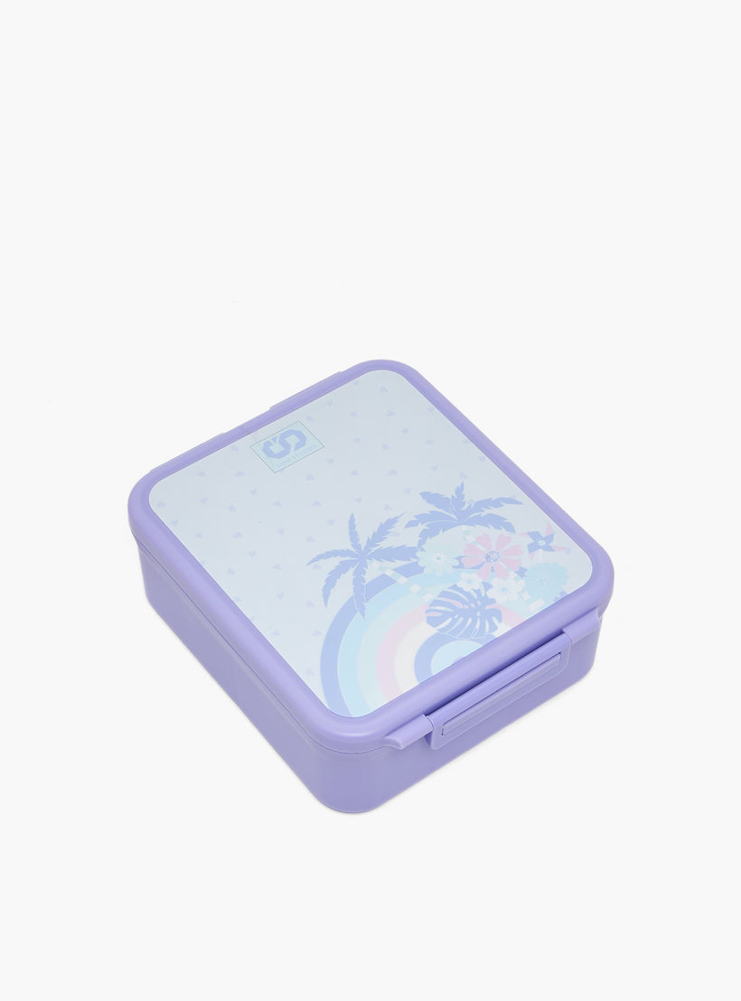 SAMI STUDIO Tropical Print Lunch Box for Girls with Food Jar - 900 ml-school-lunchessentials-lunchboxes-image-1