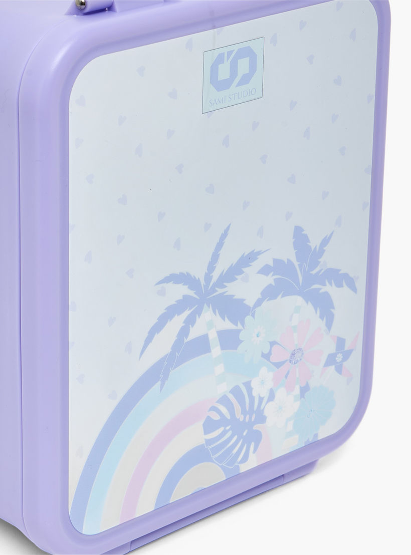 SAMI STUDIO Tropical Print Lunch Box for Girls with Food Jar - 900 ml-school-lunchessentials-lunchboxes-image-5
