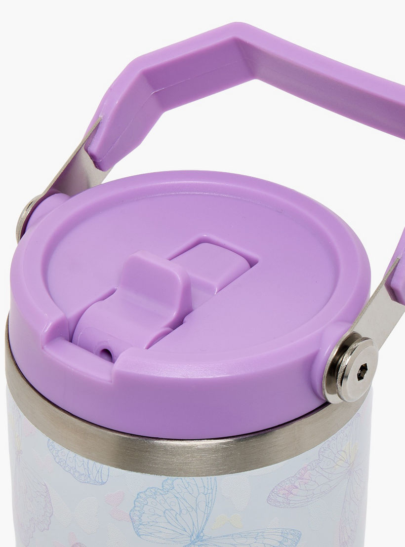 كوب ستانلس ستيل بطبعات فراشة وقشة من سامي ستوديو - 1.2 لتر-school-waterbottles-image-4