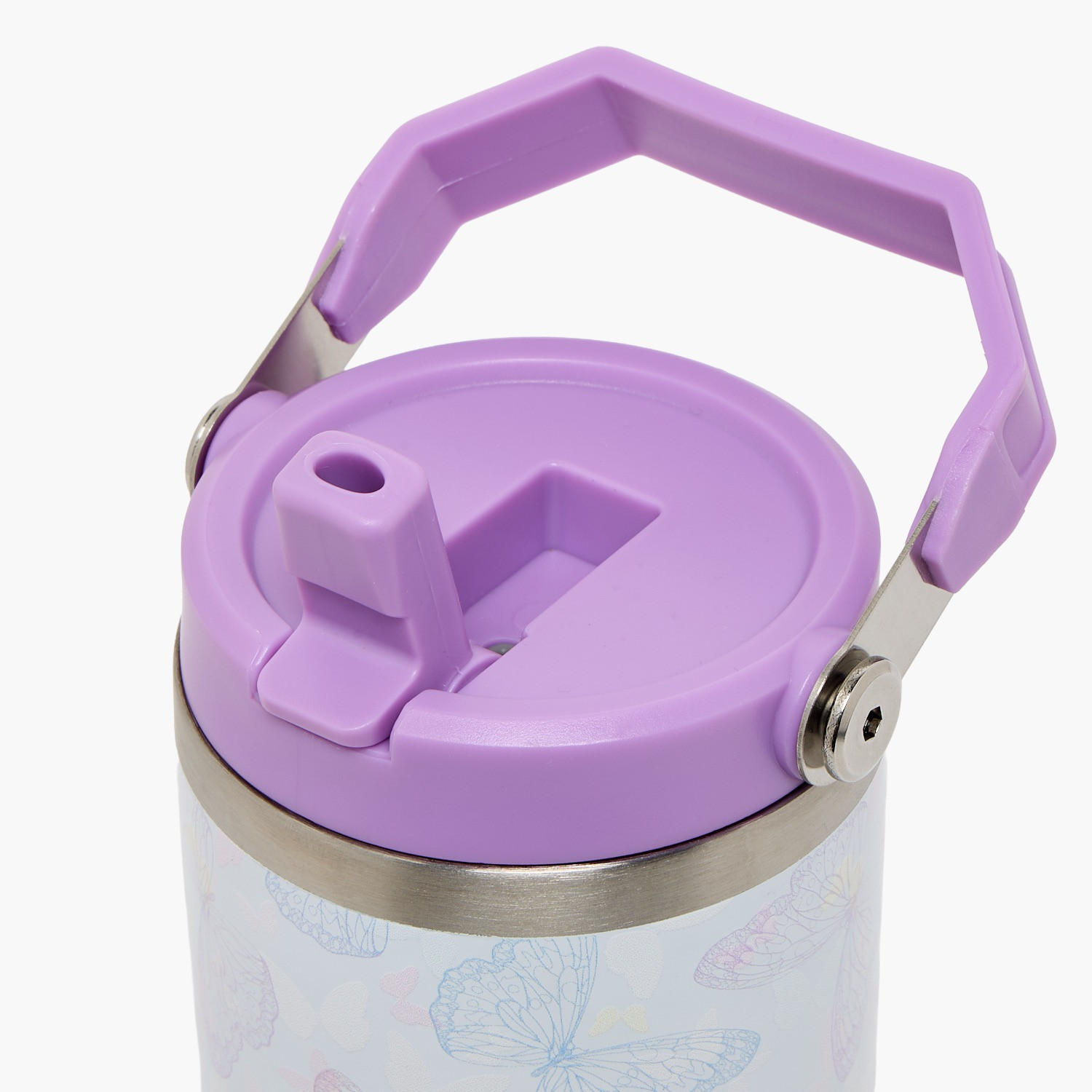 كوب ستانلس ستيل بطبعات فراشة وقشة من سامي ستوديو - 1.2 لتر-school-waterbottles-image-6
