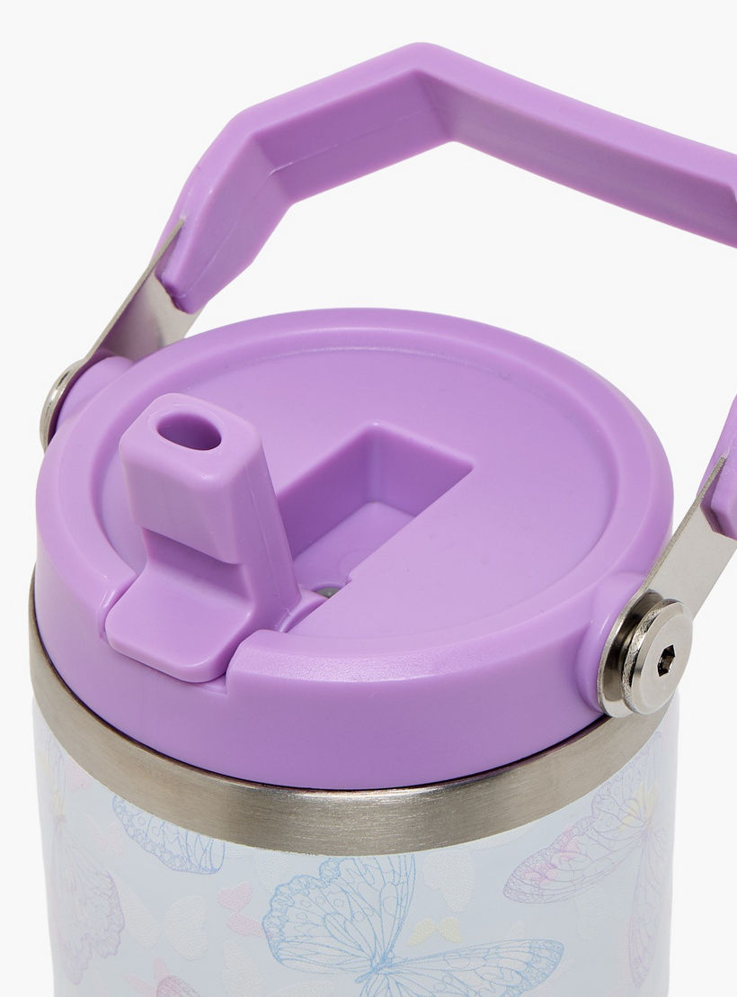 كوب ستانلس ستيل بطبعات فراشة وقشة من سامي ستوديو - 1.2 لتر-school-waterbottles-image-6