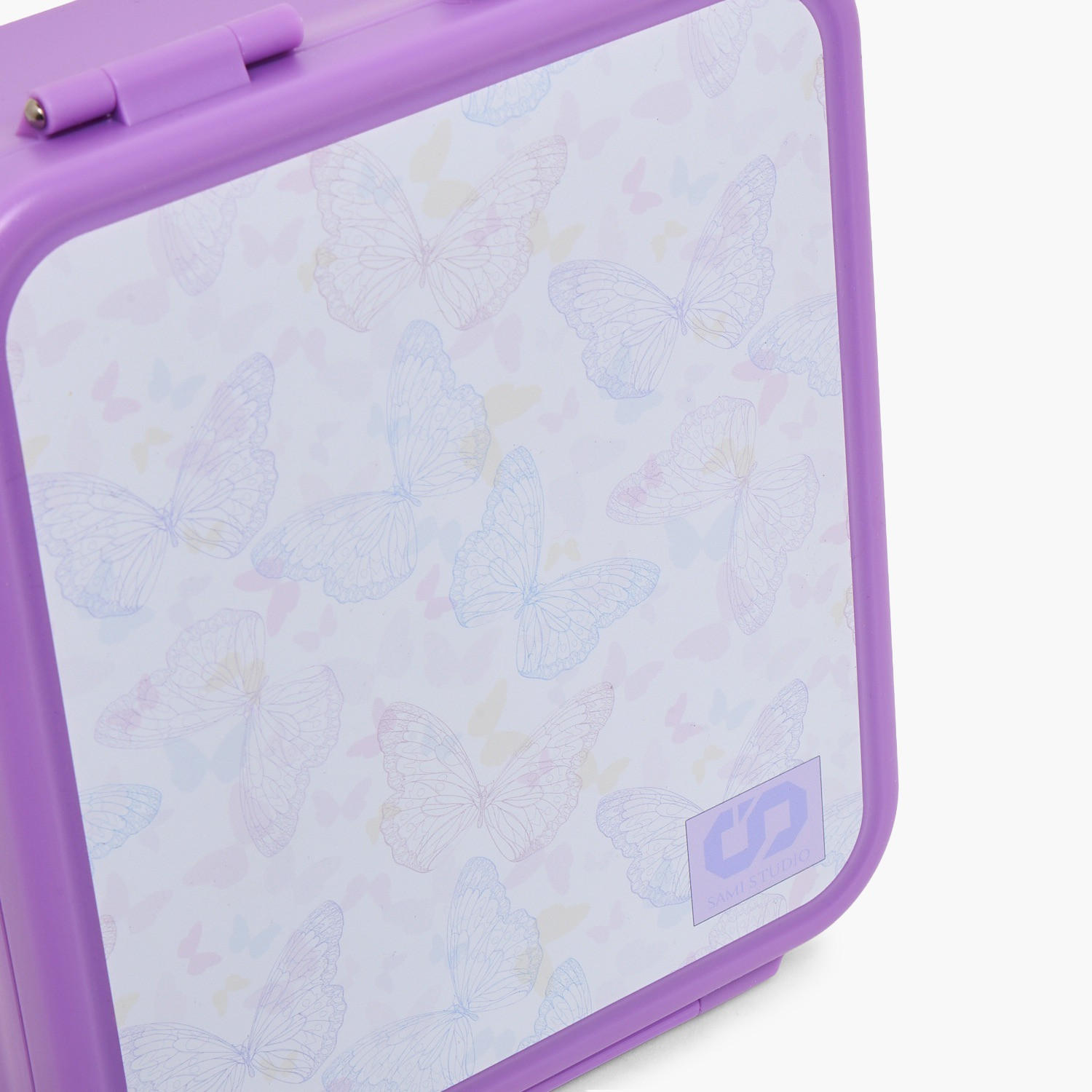 صندوق غداء بمشبك إغلاق وطبعات للبنات من سامي ستوديو - 900 مل-school-lunchessentials-lunchboxes-image-5