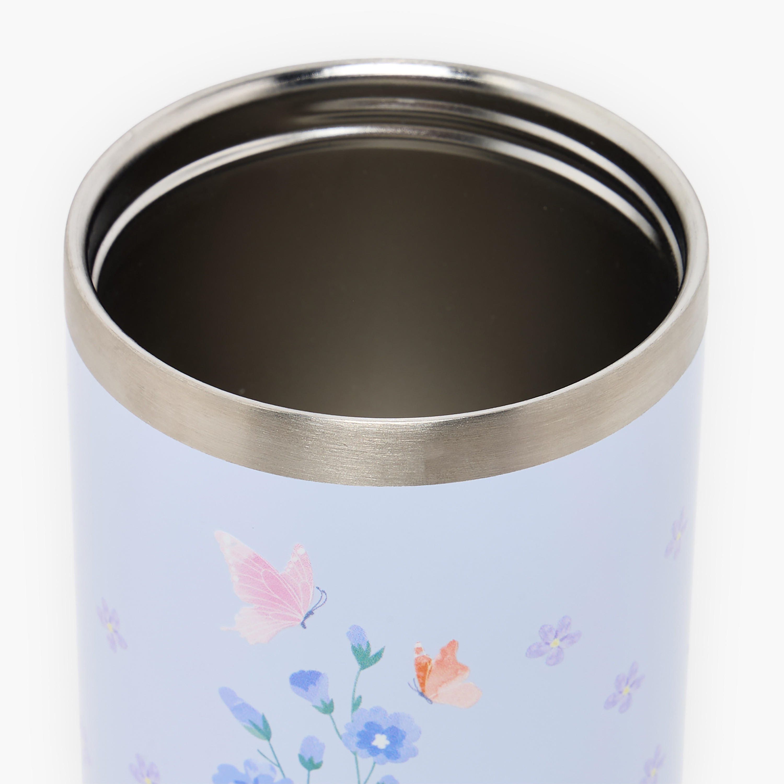 SAMI STUDIO Floral Print Stainless Steel Water Bottle with Flip Spout and Handle - 1.2 L-school-waterbottles-image-5