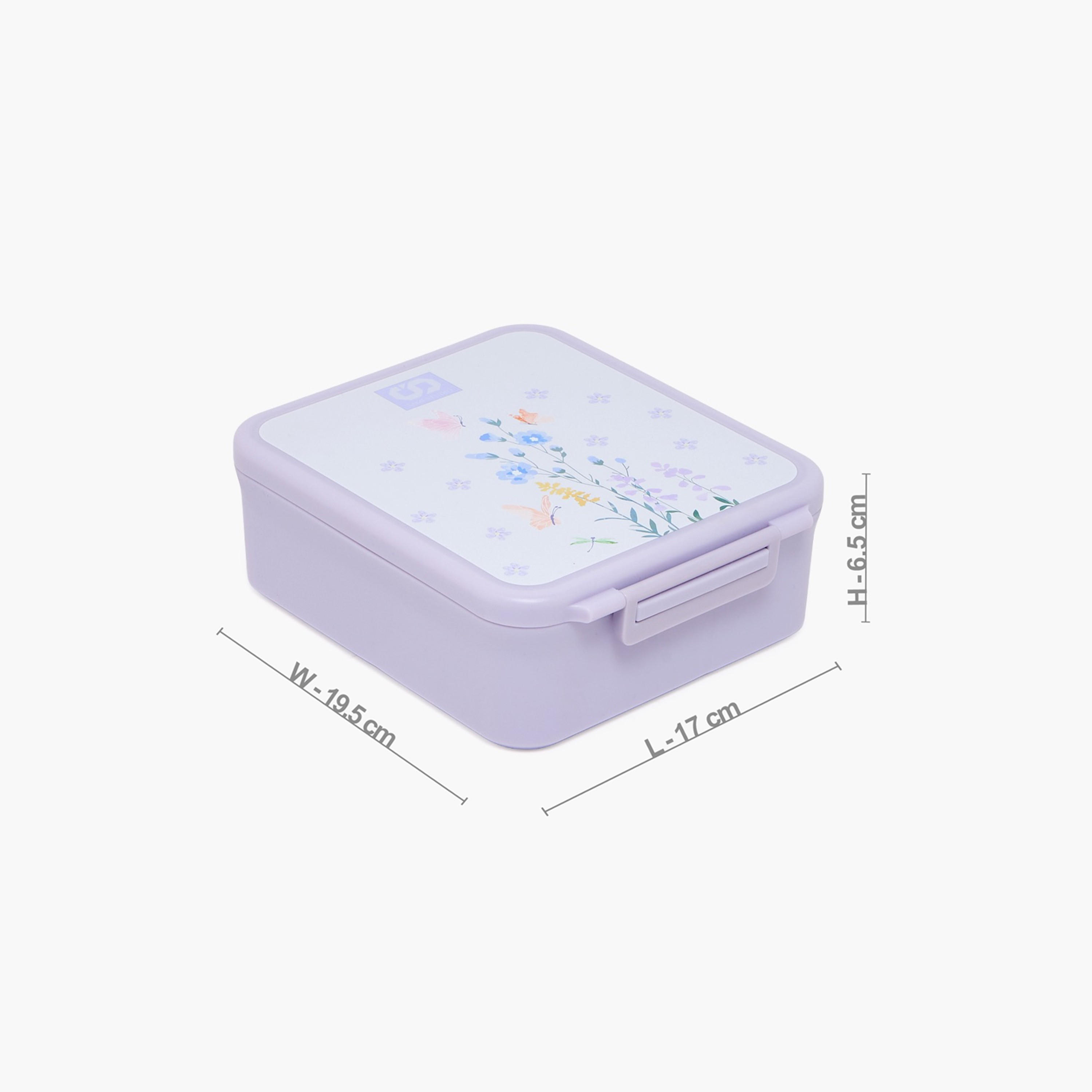 صندوق غداء بطبعات زهرية مع حافظة طعام للبنات من سامي ستوديو - 900 مل-school-lunchessentials-lunchboxes-image-12