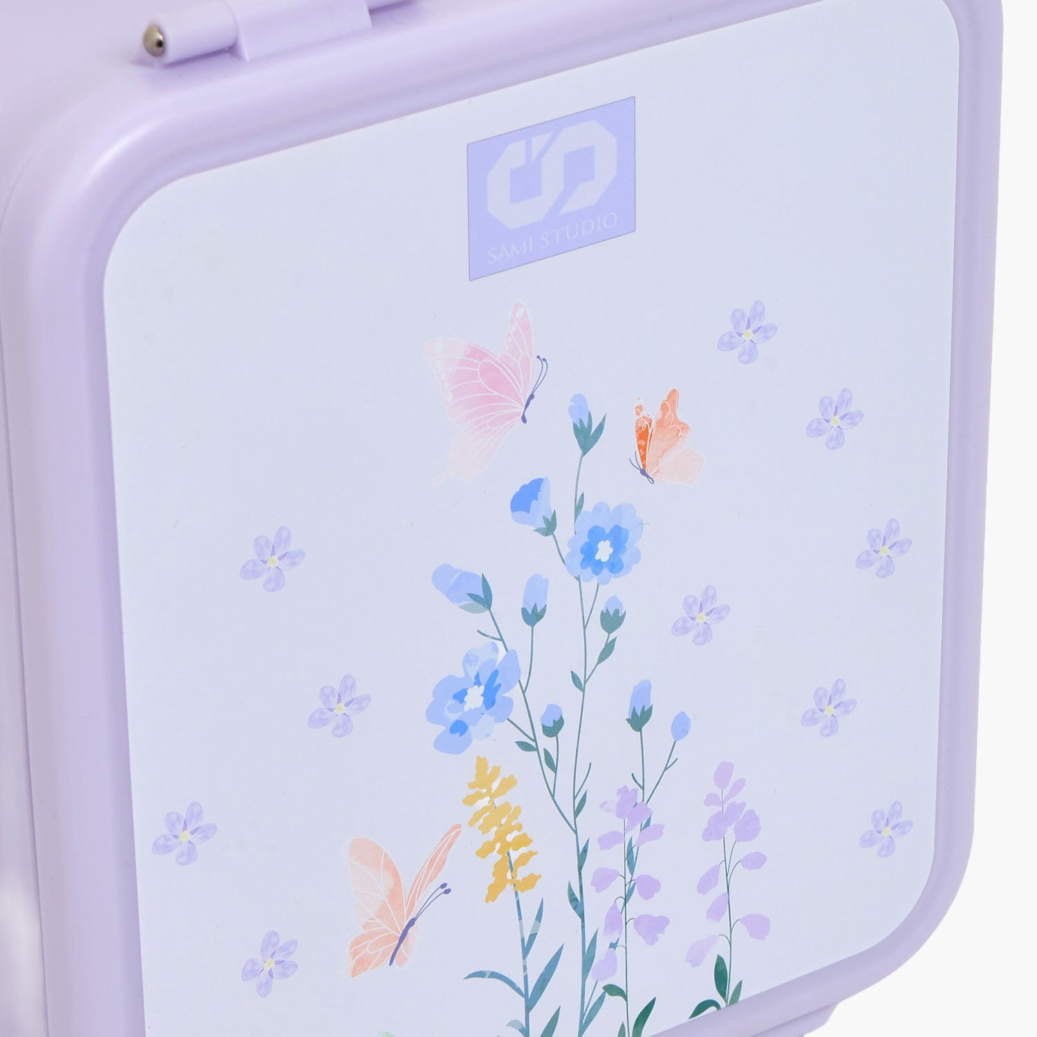 صندوق غداء بطبعات زهرية مع حافظة طعام للبنات من سامي ستوديو - 900 مل-school-lunchessentials-lunchboxes-image-5